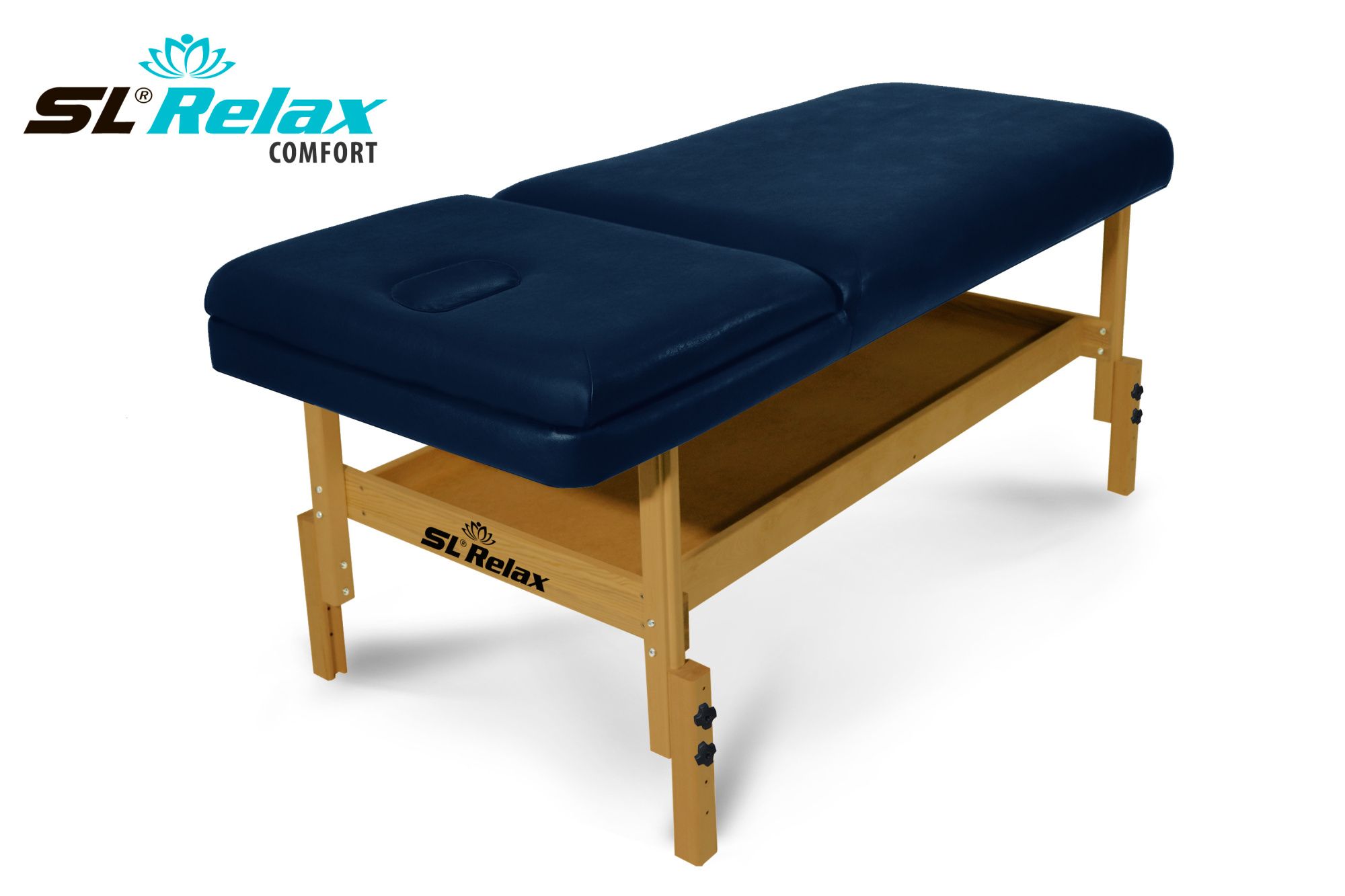 Массажный стол Relax Comfort синяя кожа