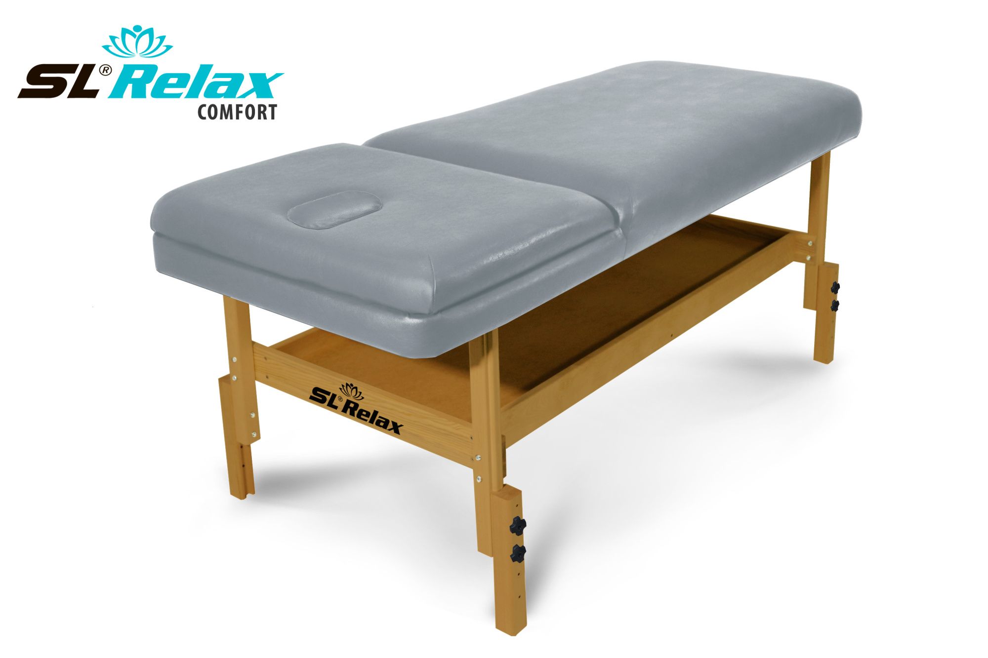 Массажный стол Relax Comfort серая кожа