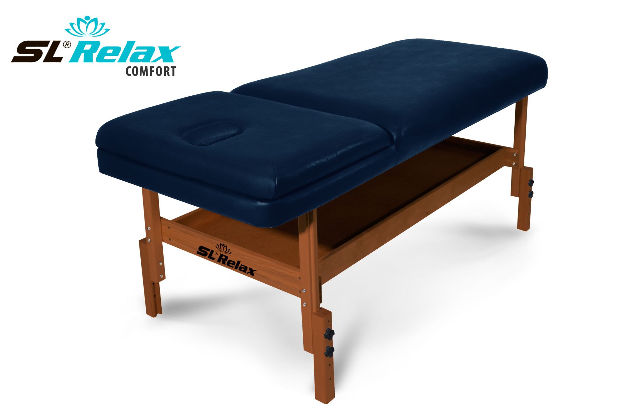 Массажный стол Relax Comfort синяя кожа
