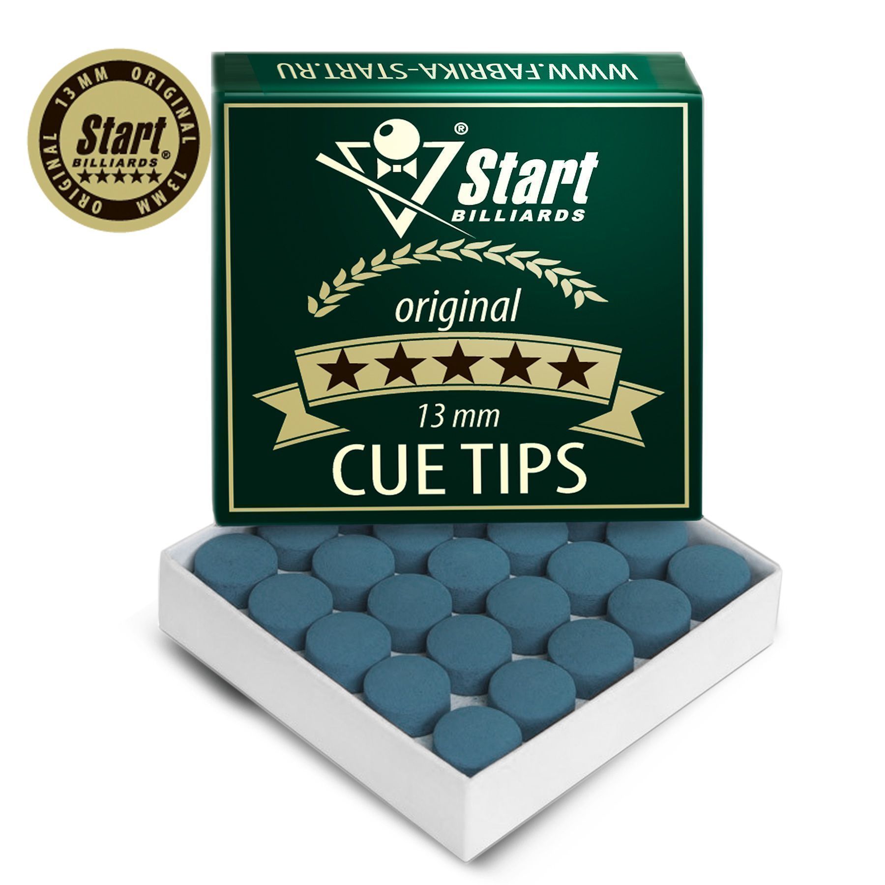 Наклейка Startbilliards Cue Tips original 5* 13мм SB063 (50 шт)