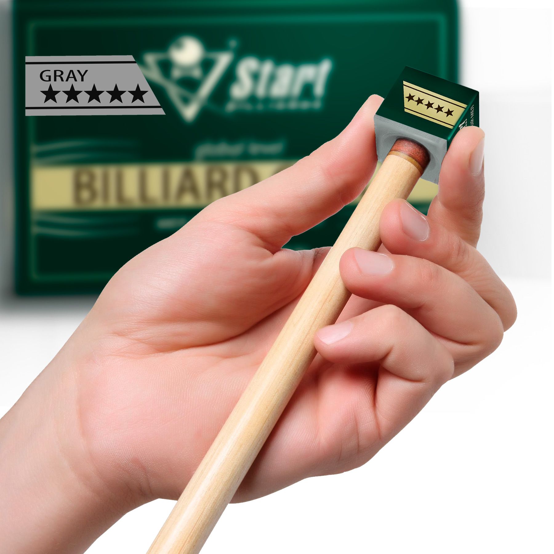 Мел Startbilliards 5 звезд серый (12шт)