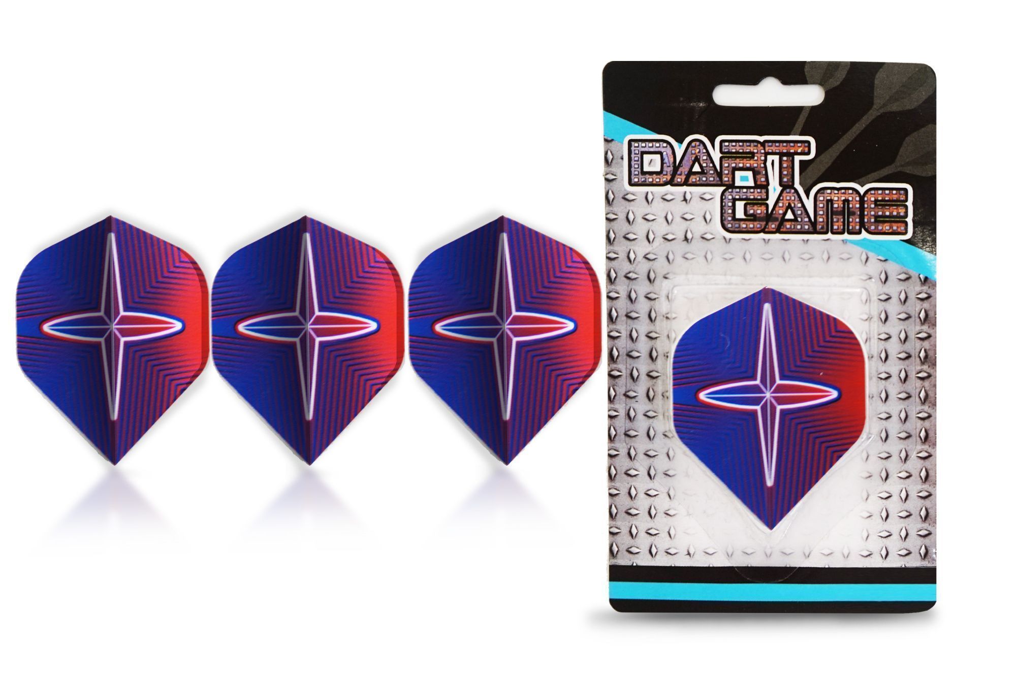 Набор оперений STAR BLUE RED 3 шт