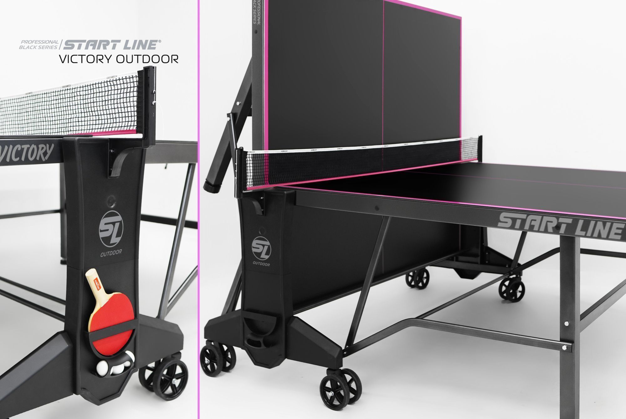 Стол теннисный VICTORY 6 Всепогодный Black