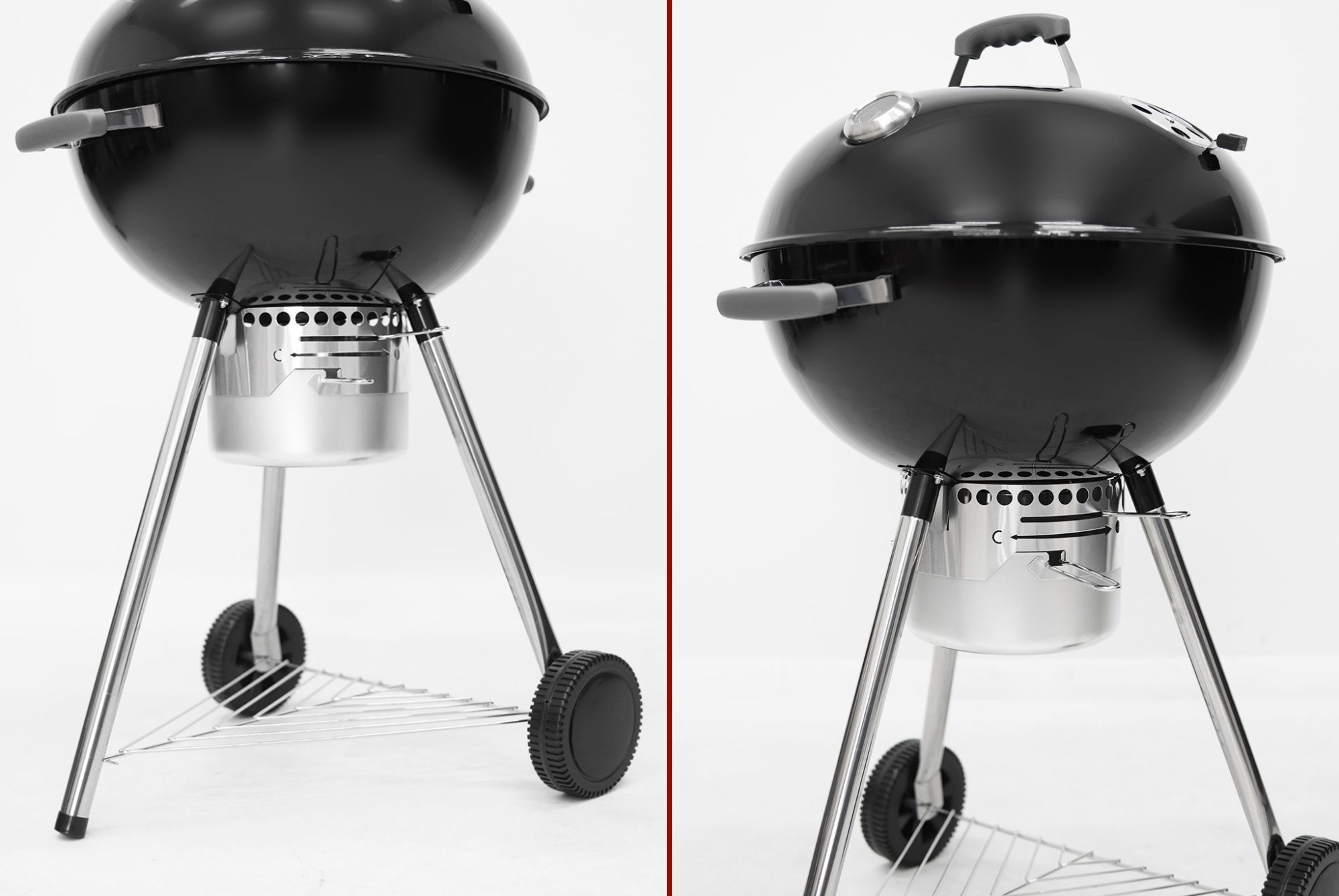 Круглый угольный гриль 22 дюйма (57 см) TEMPER