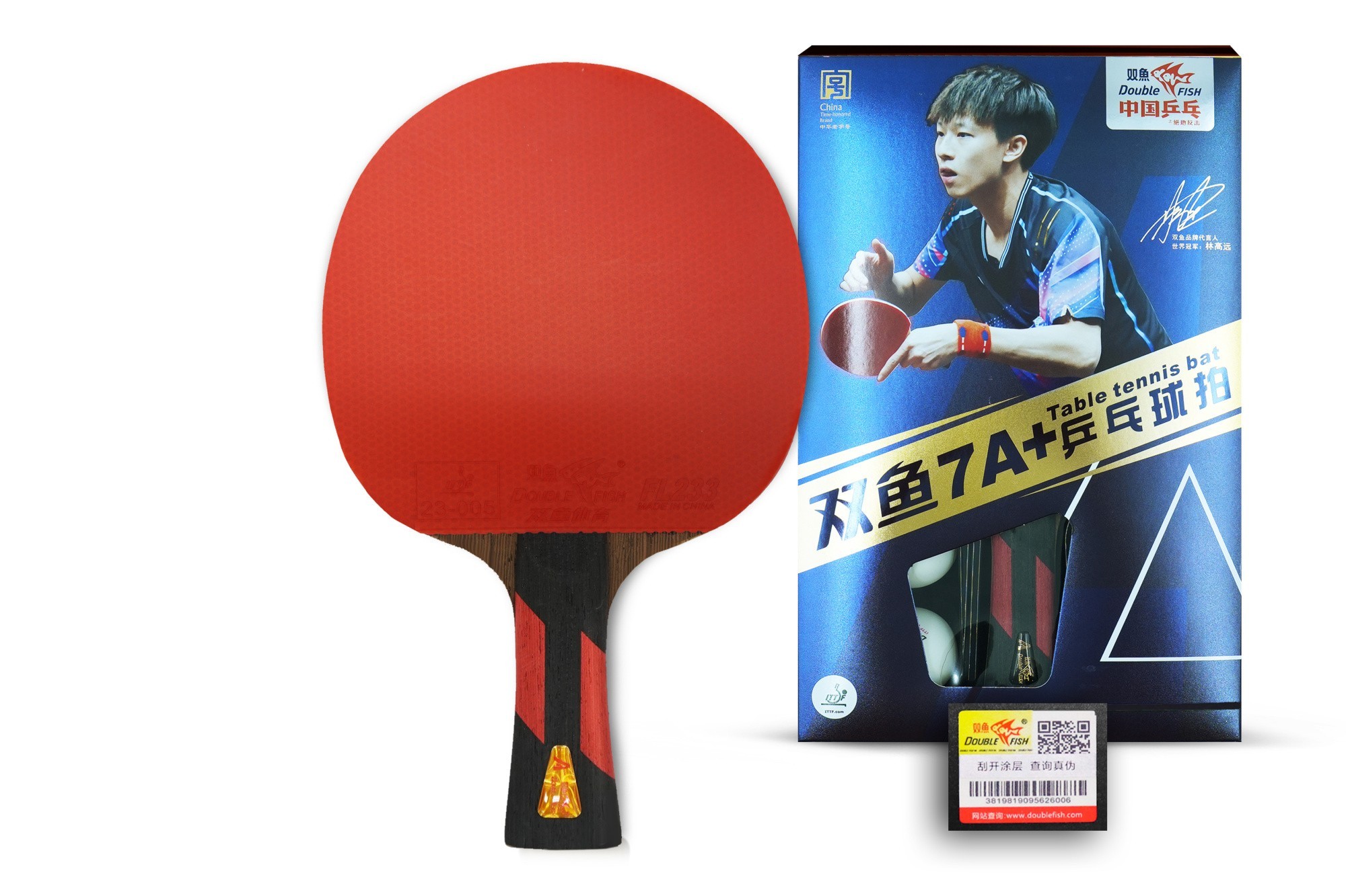 Ракетка с чехлом для н/т Double Fish (7A+ серия)