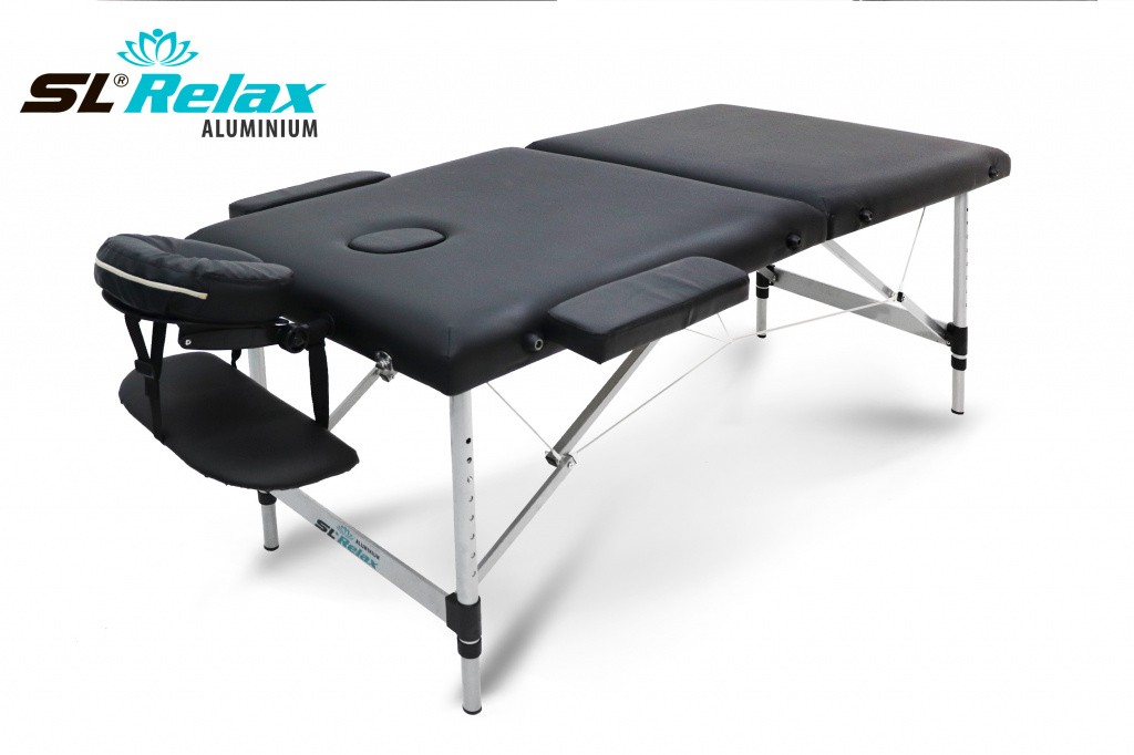 Массажный стол Aluminium (black) Черный УЦЕНКА №171