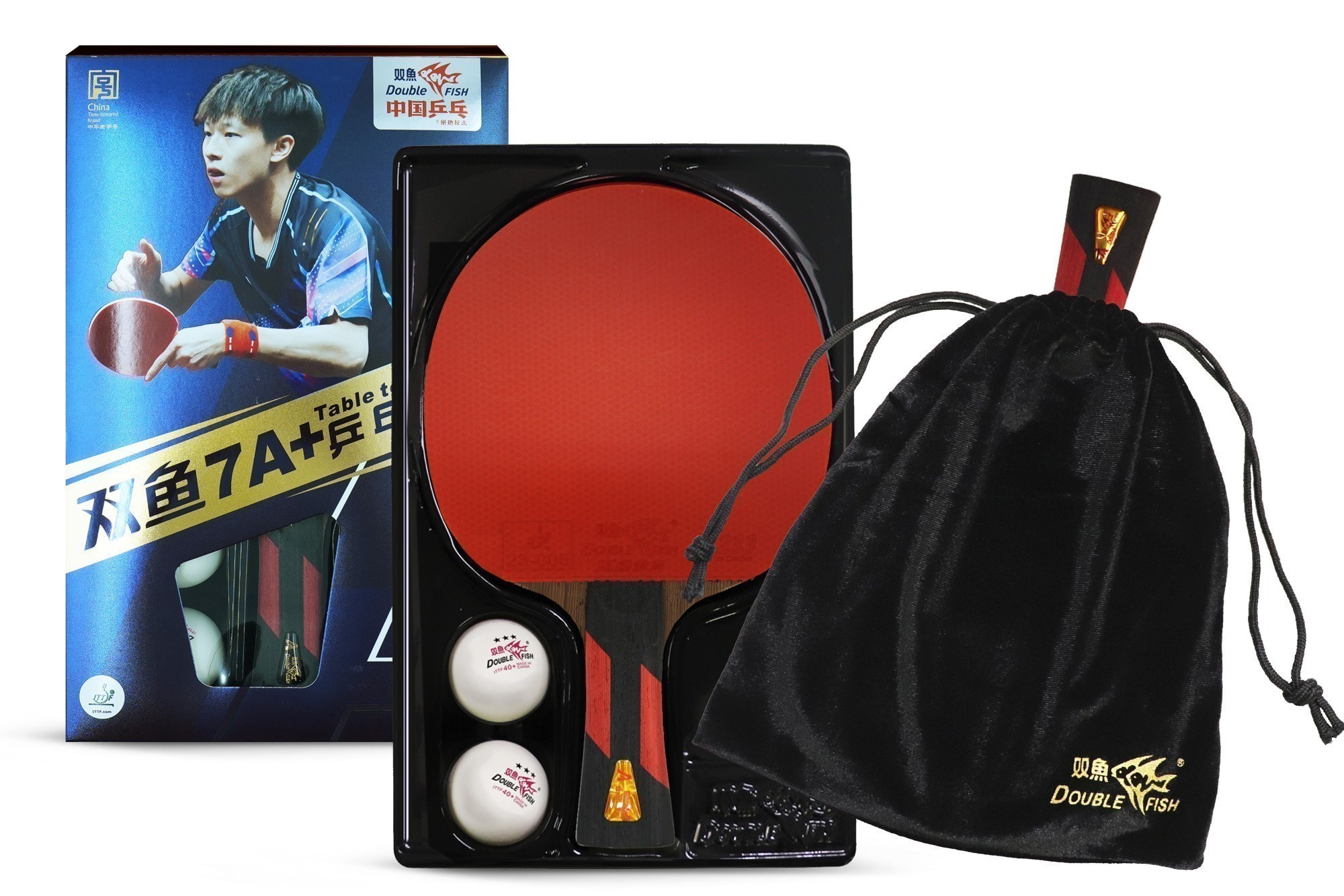 Ракетка с чехлом для н/т Double Fish (7A+ серия)