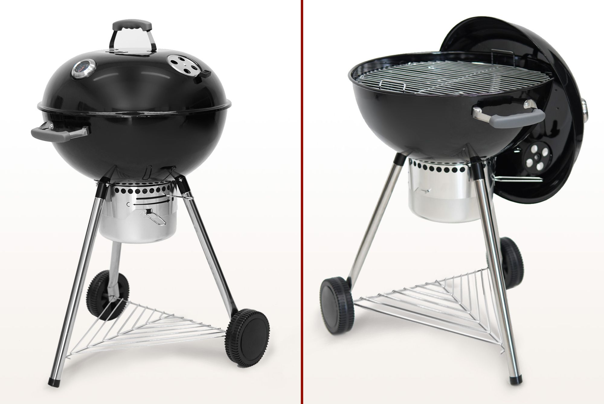 Круглый угольный гриль 22 дюйма (57 см) TEMPER