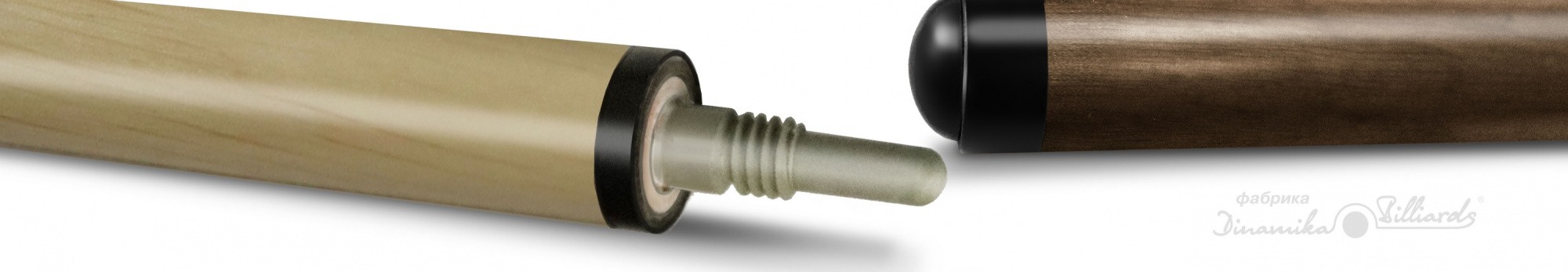 2-3-Пул Кий "Любительский" 2 РС, турняк-граб,цвет мореный дуб