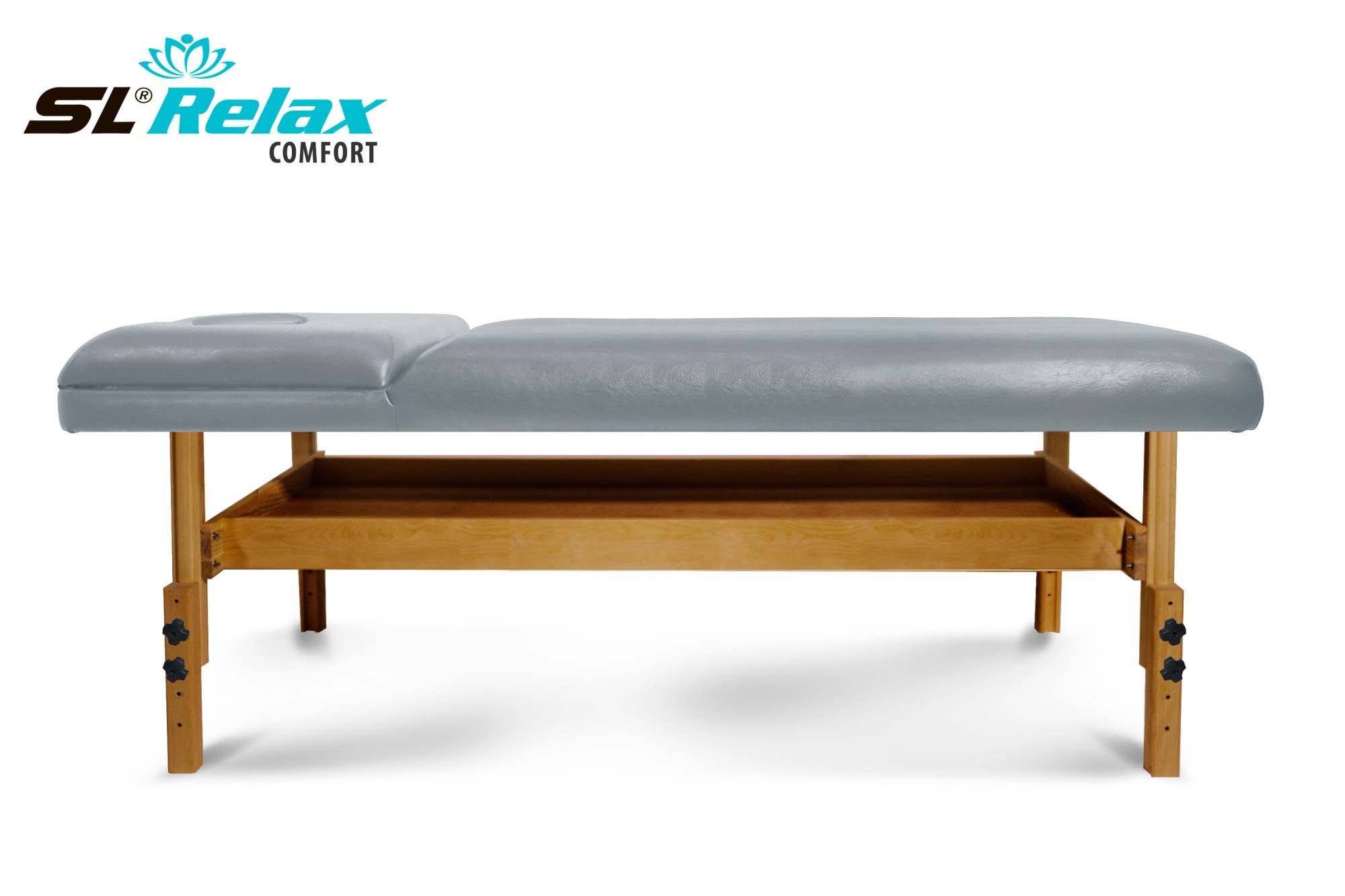 Массажный стол Relax Comfort серая кожа