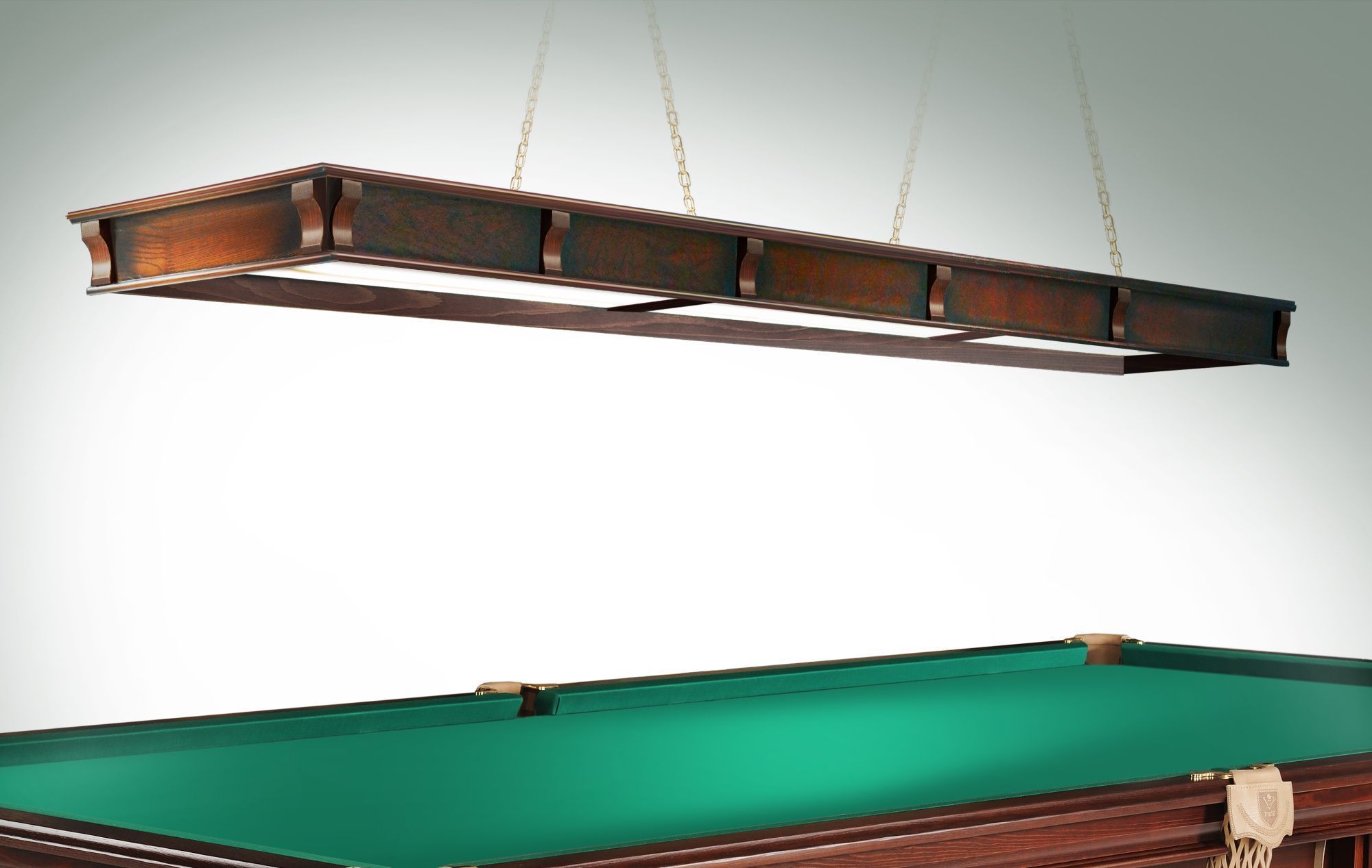 Лампа "Evolution Президент lll" 3 секции ясень(ширина 600)