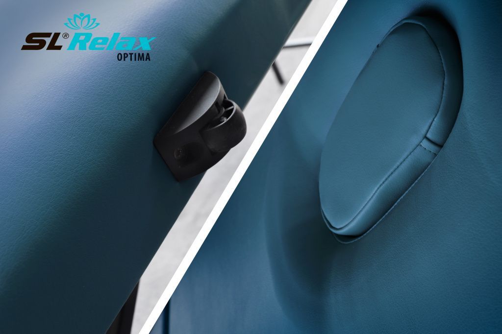 Массажный стол Relax optima синяя кожа