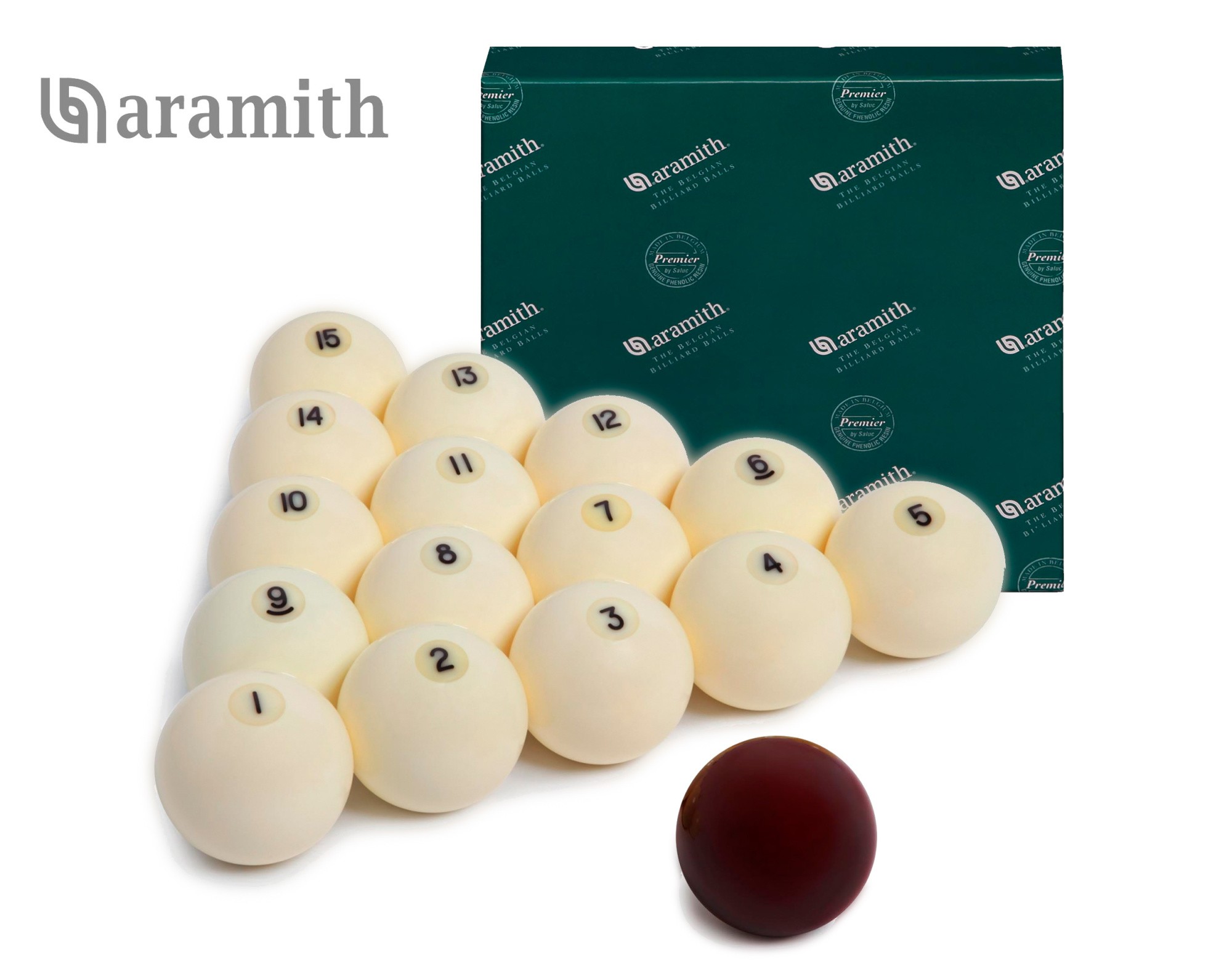 Шары Aramith Premier РП 68мм 70048680 (Красный биток)