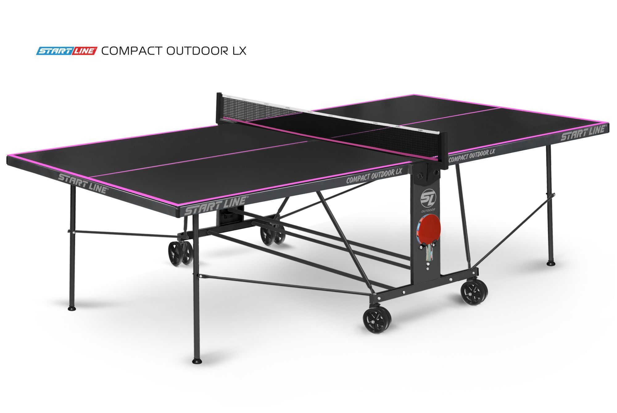 Стол теннисный Compact-2 LX Всепогодный Black