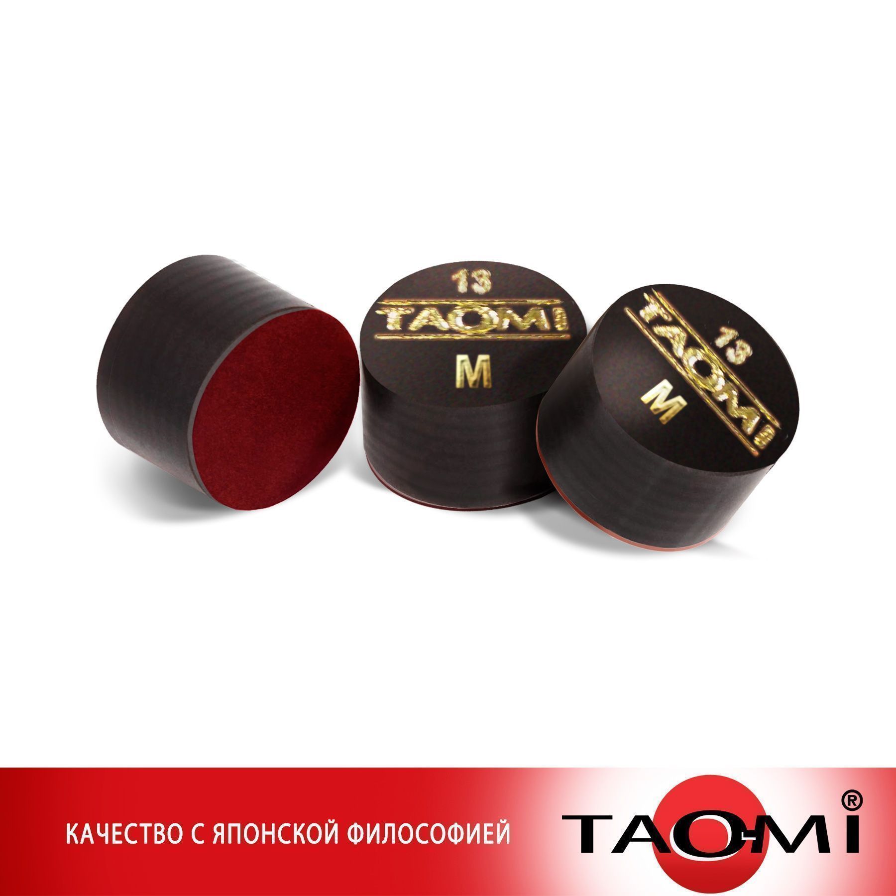 Шоубокс TAO-MI Наклейка для кия TAO-MI 13 мм, Medium с фиброй (30 шт)