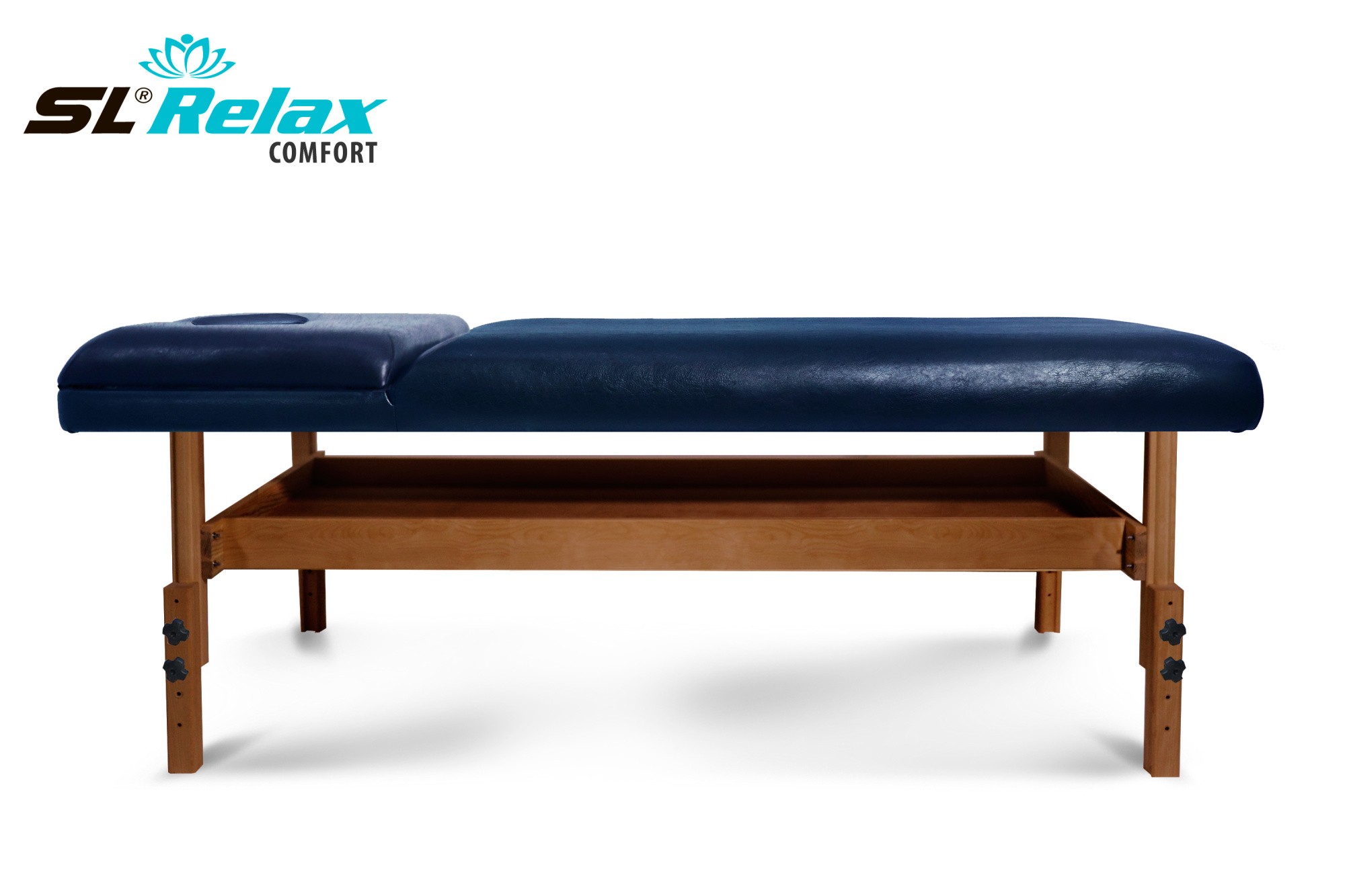 Массажный стол Relax Comfort синяя кожа