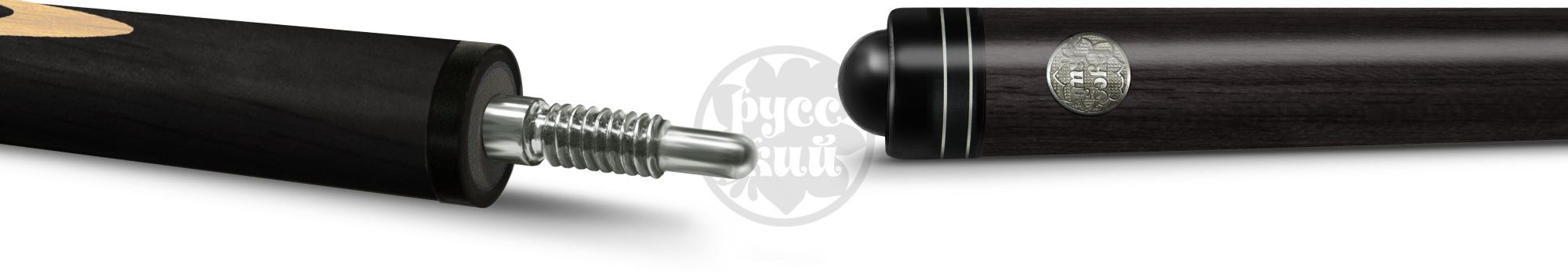 10-1-ПУЛ Кий "Классик 11-запильный" 2 РС, черн.граб/граб(РК)