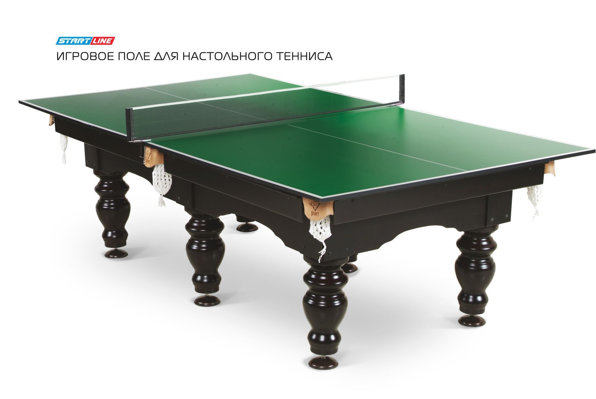 Игровое поле для настольного тенниса для бильярдного стола green