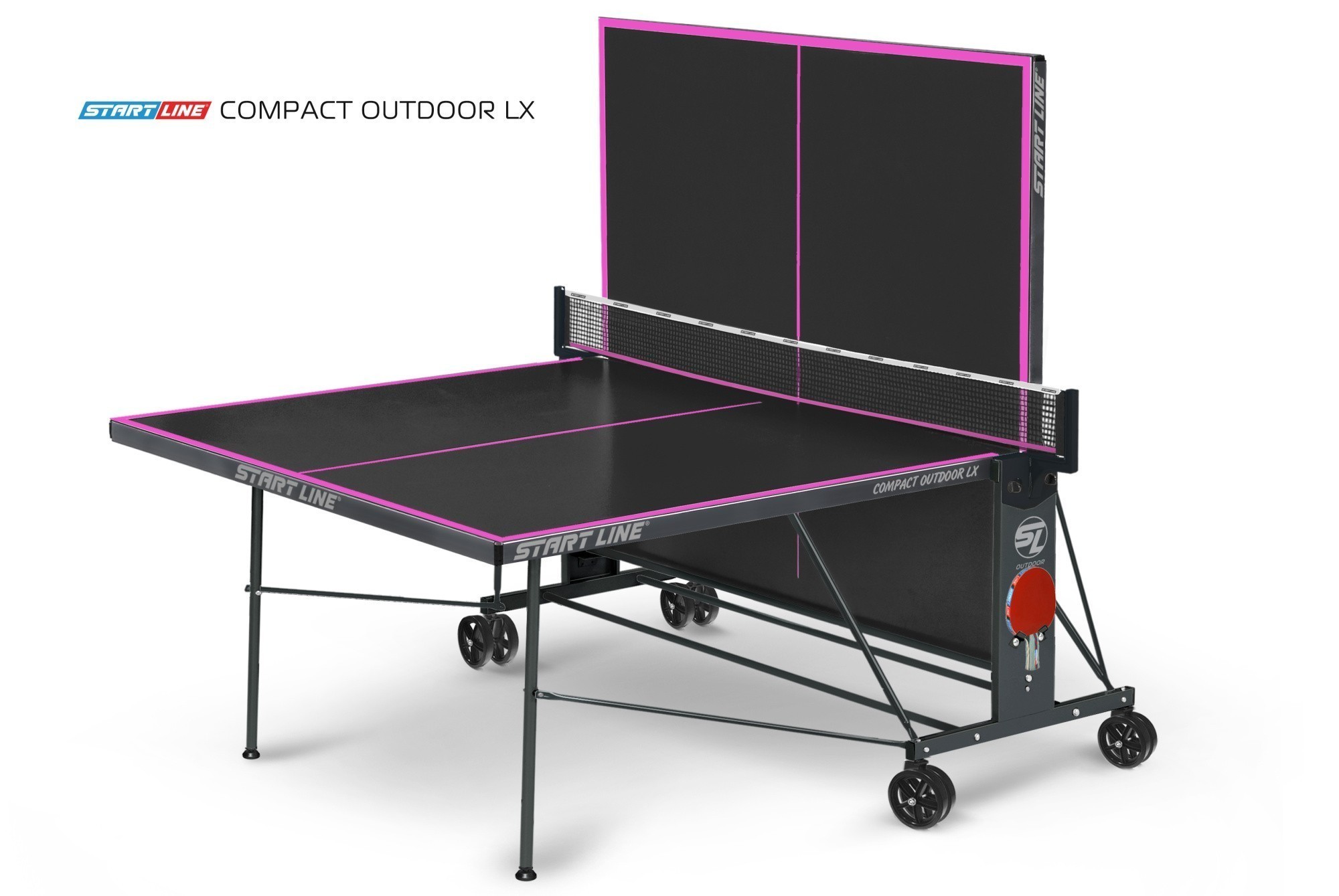 Стол теннисный Compact-2 LX  Всепогодный 6 black