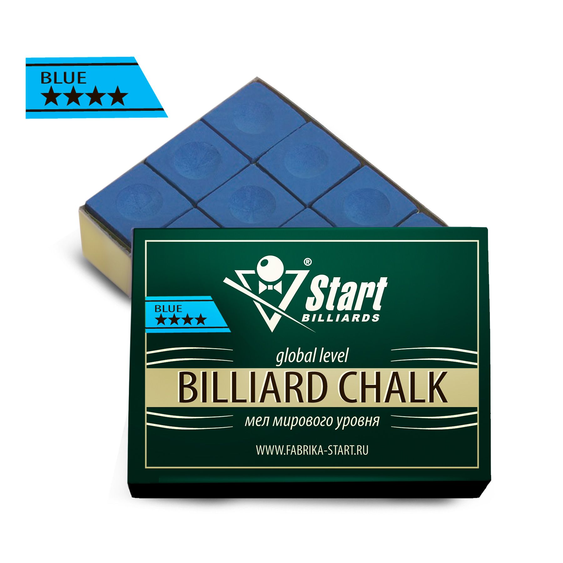 Мел Startbilliards 4 звезды синий (12шт)