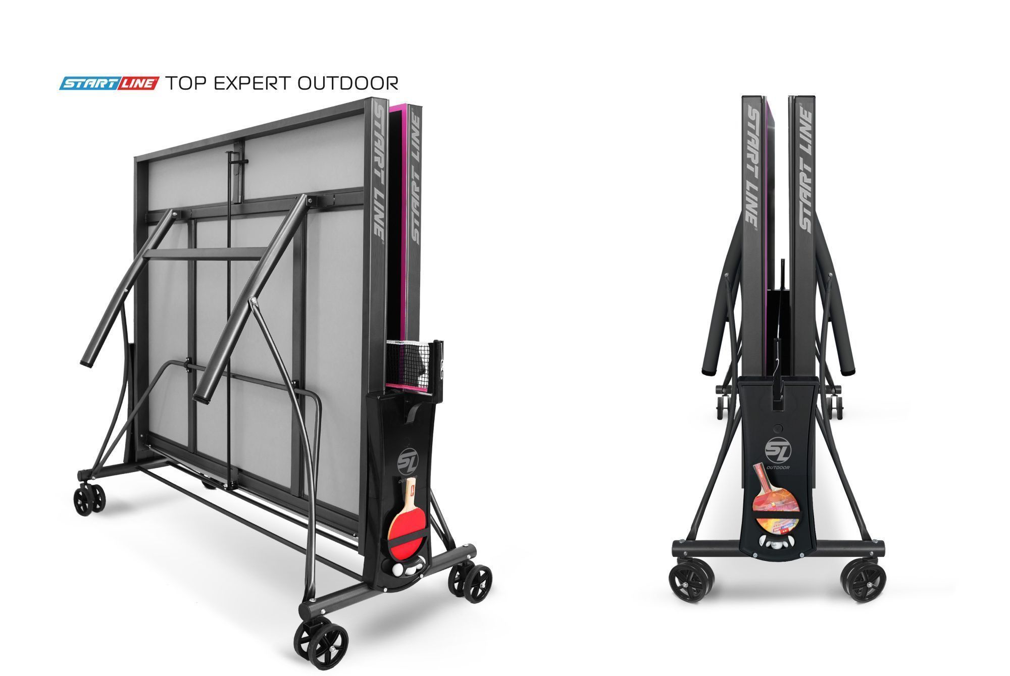 Стол теннисный Top Expert 6 Всепогодный Black