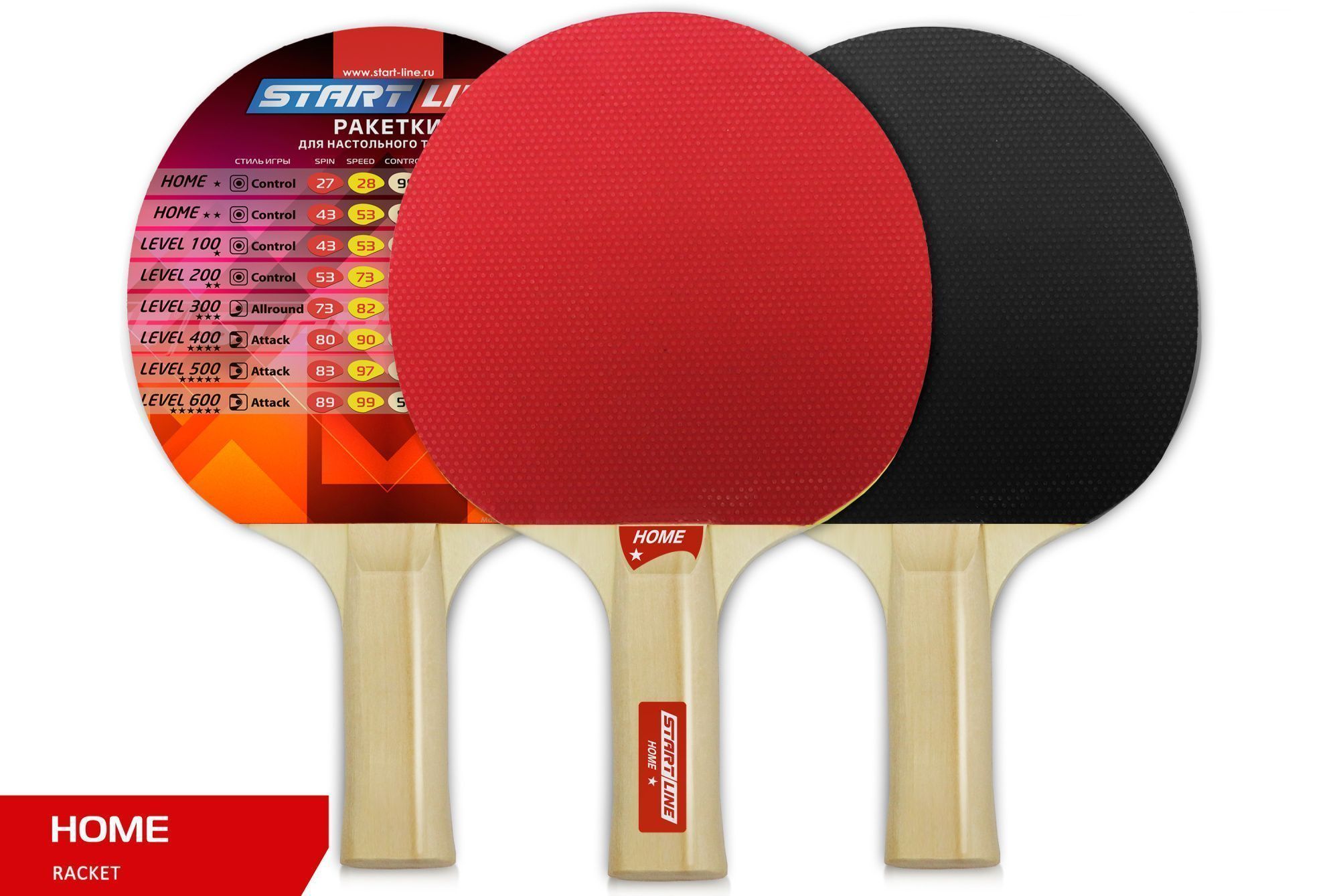 Теннисная ракетка Start line HOME 1* (анатомическая) 12104
