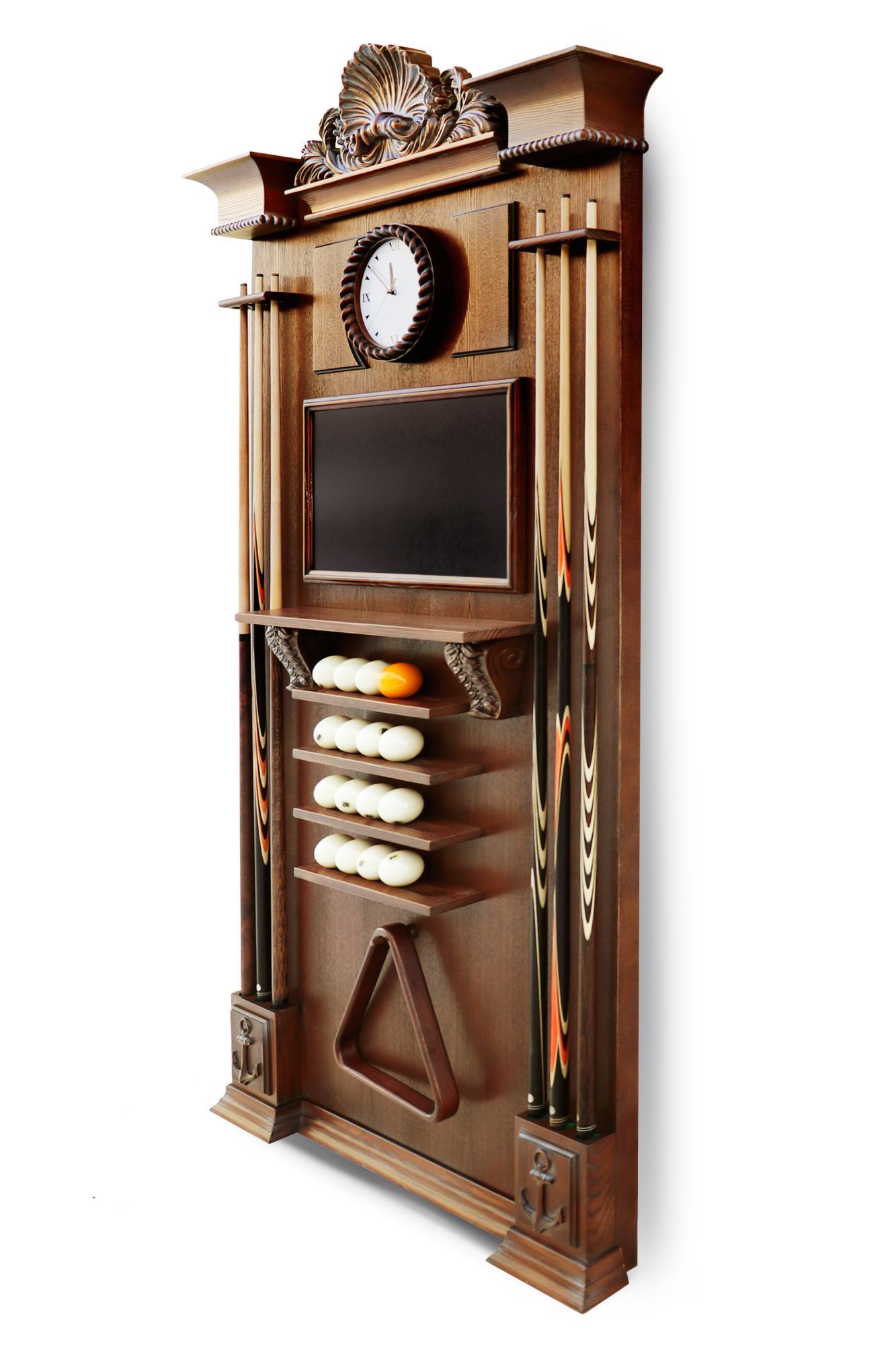 Киевница "Морская " К-21 с часами ясень мдф