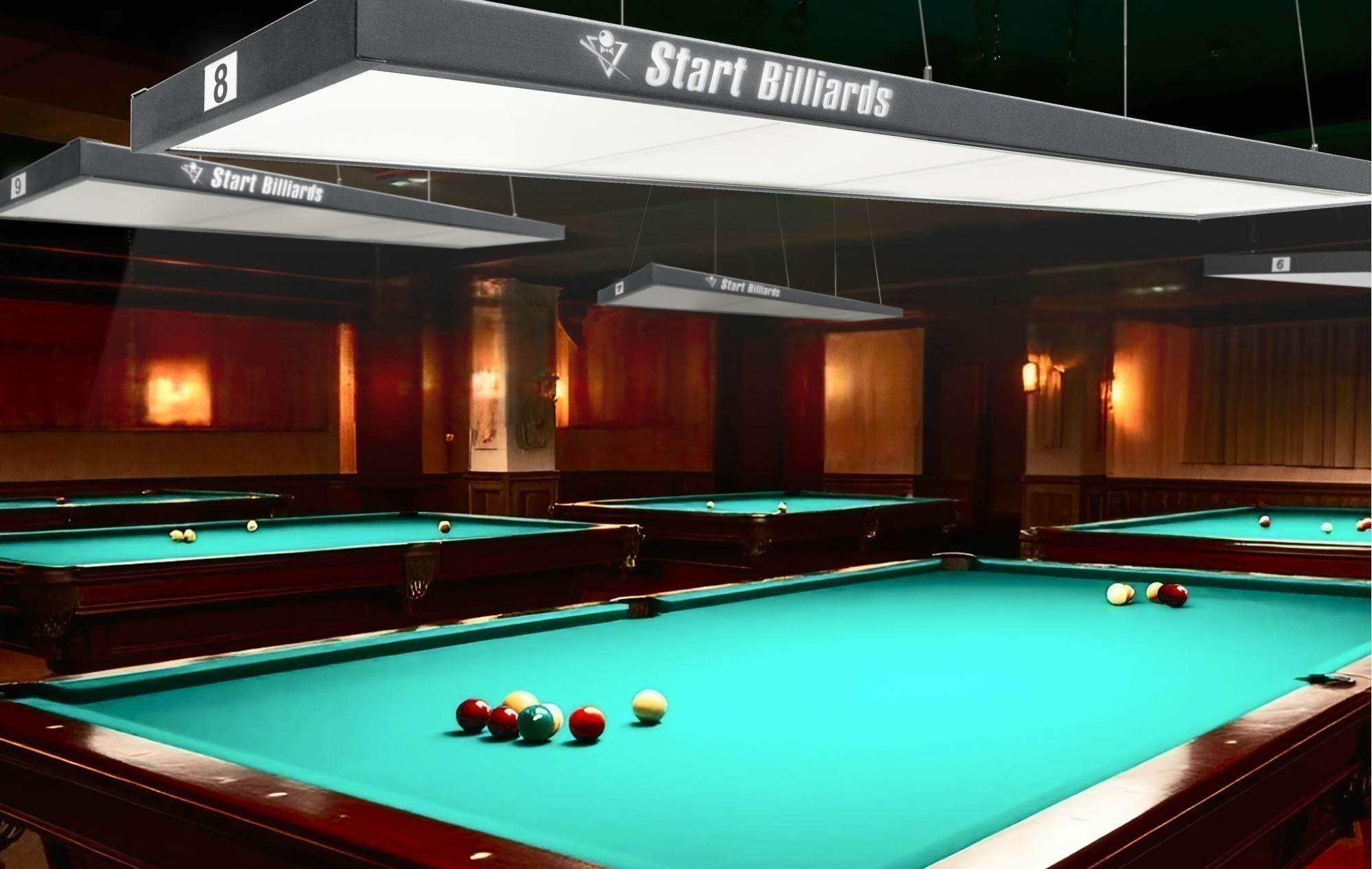 Лампа "STARTBILLIARDS" Club select 4 секции
