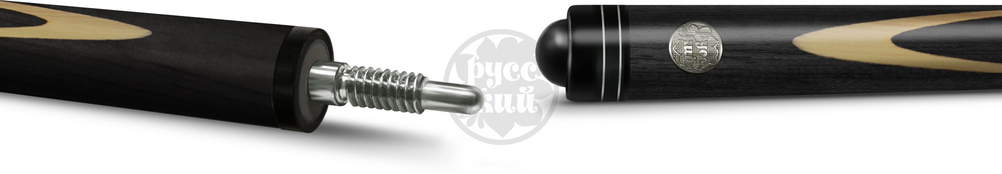 18-2-Р Кий "4-х сторонний запил, 10-запиллов 2 РС, тюльпан" черн.граб/граб(РК)