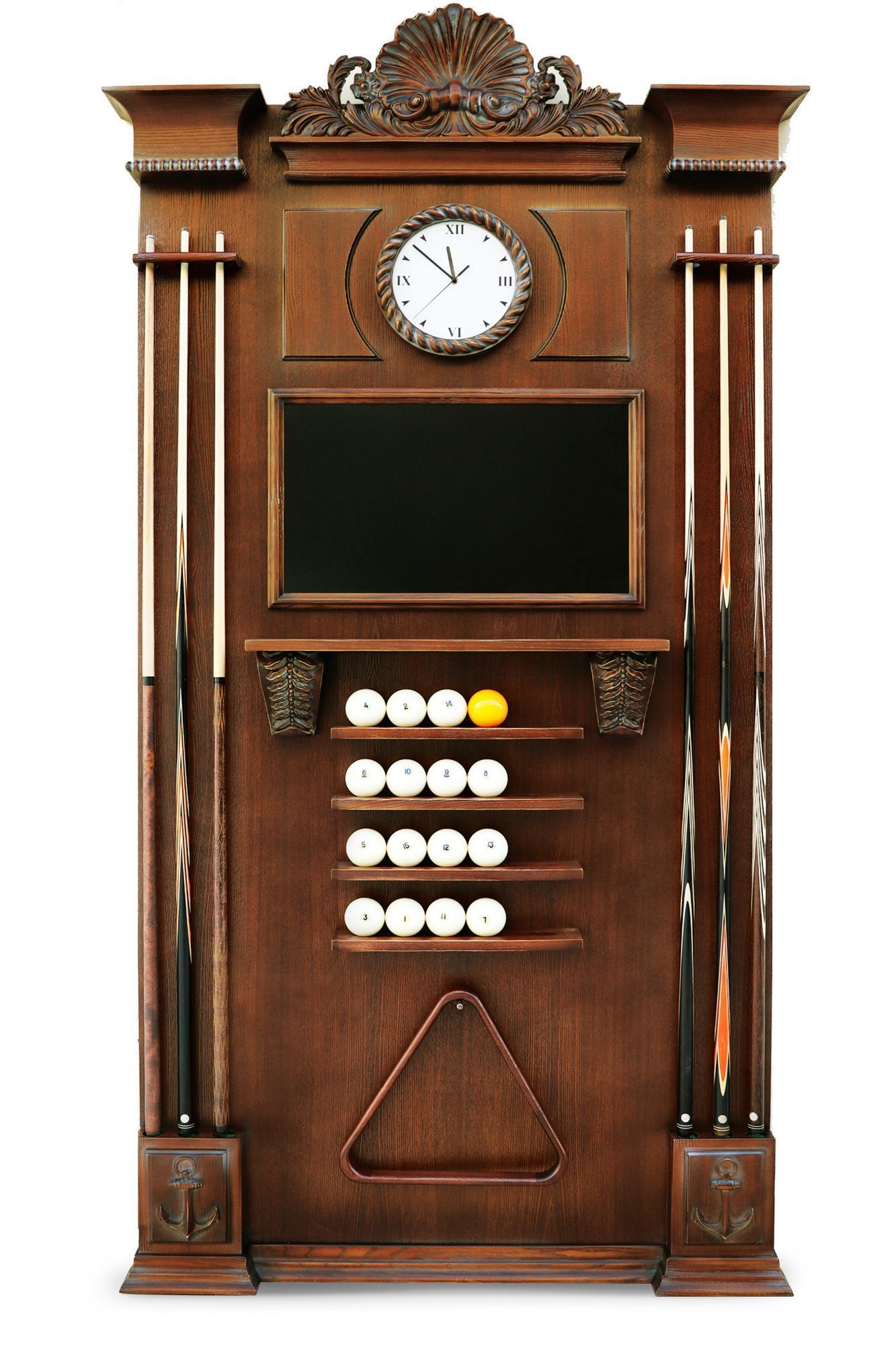 Киевница "Морская " К-21 с часами ясень мдф