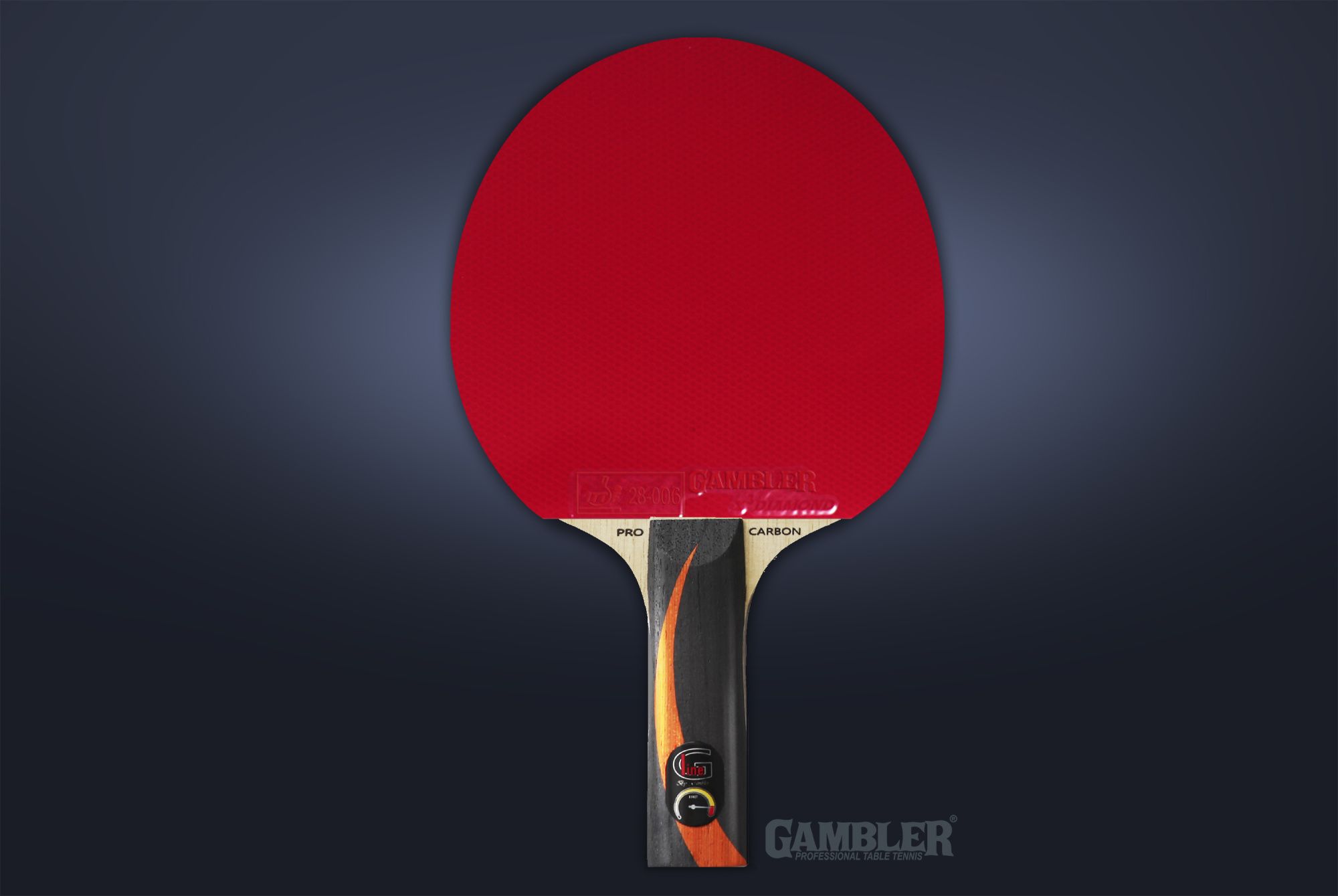 Ракетка Gambler X FAST CARBON X3D (прямая)