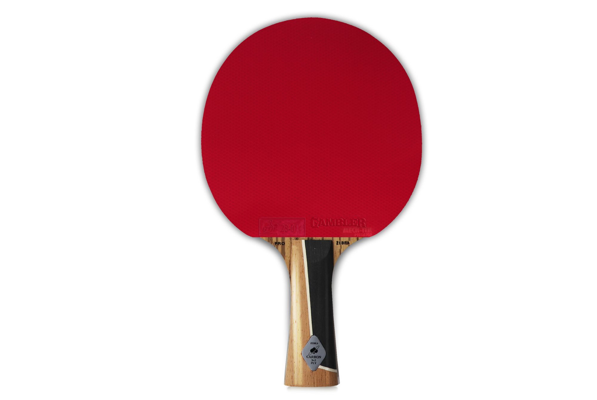 Ракетка Gambler ZEBRAWOOD IM8 CARBON MECH-TEK (коническая)