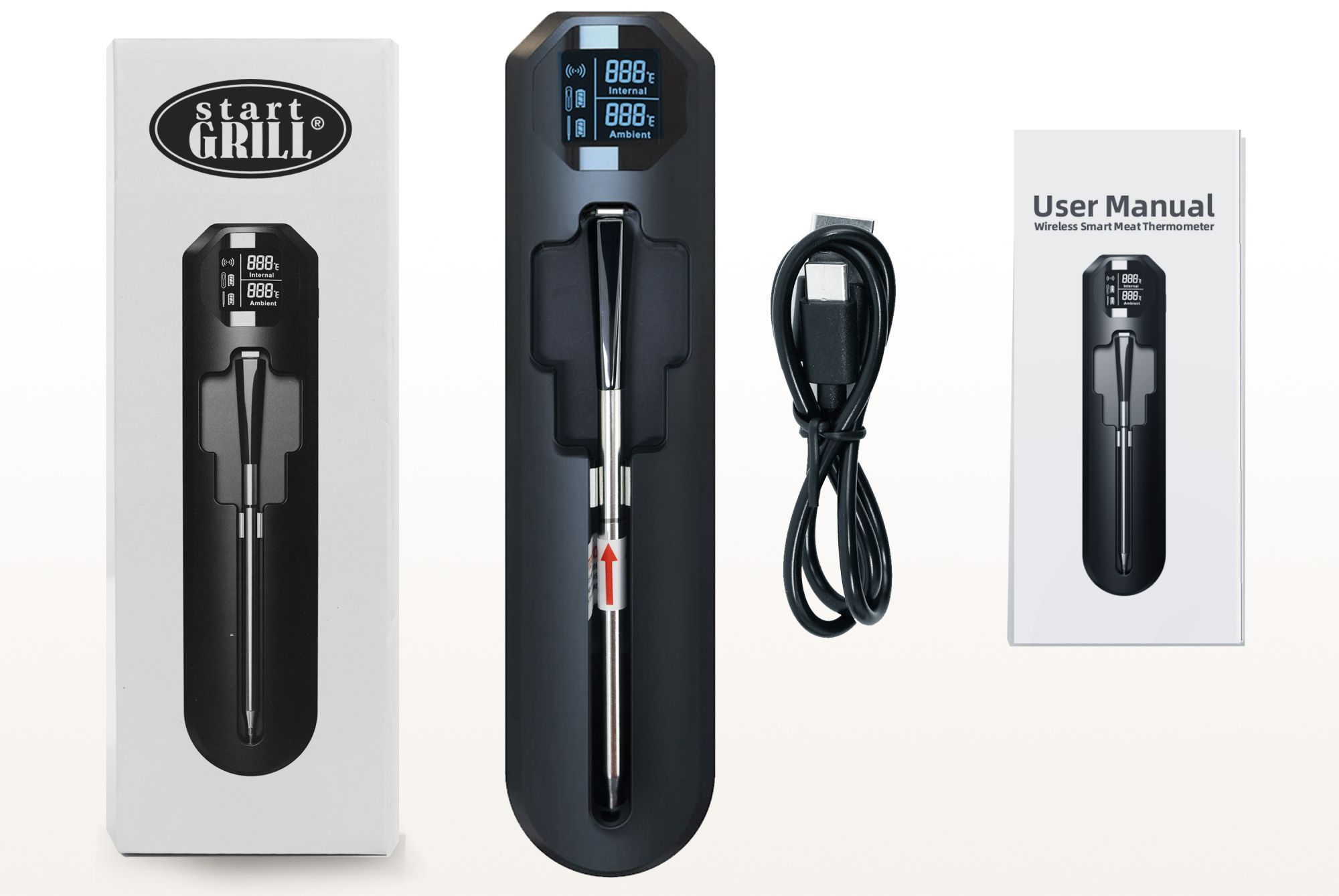 Цифровой термометр Model 5, беспроводной, BT, с зарядным кейсом