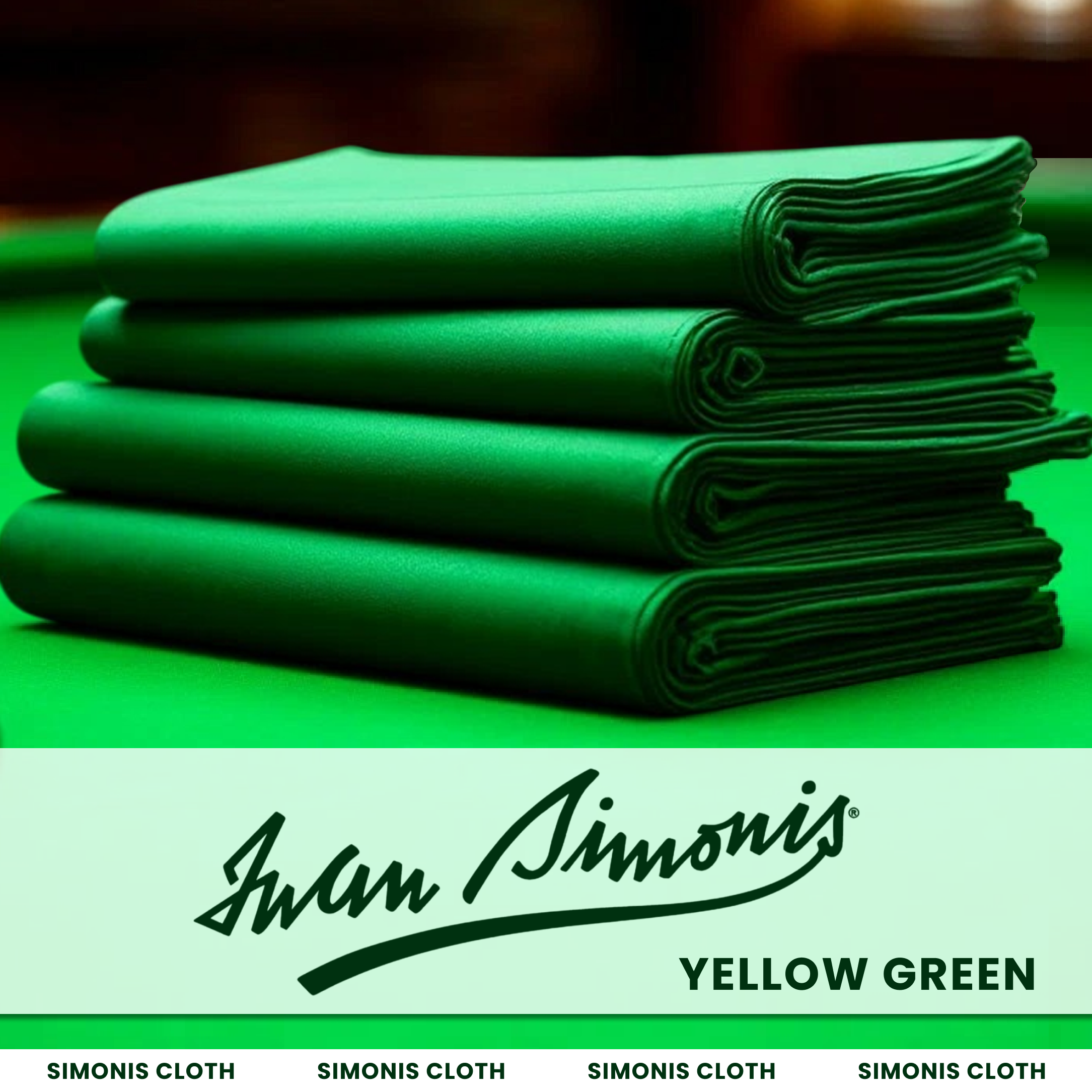Популярное бильярдное сукно Simonis 760 в цвете Yellow Green снова в продаже!