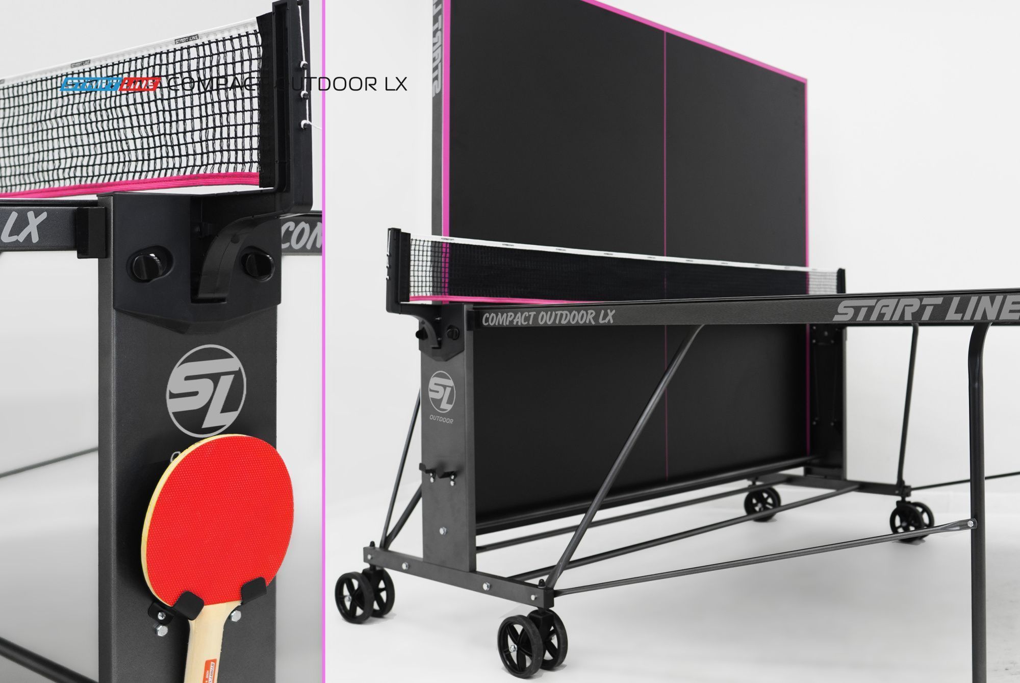 Стол теннисный Compact-2 LX Всепогодный Black