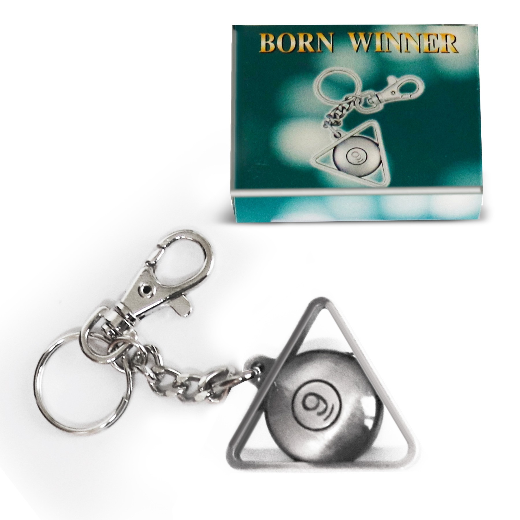 Брелок треугольник, напыление хром 9993