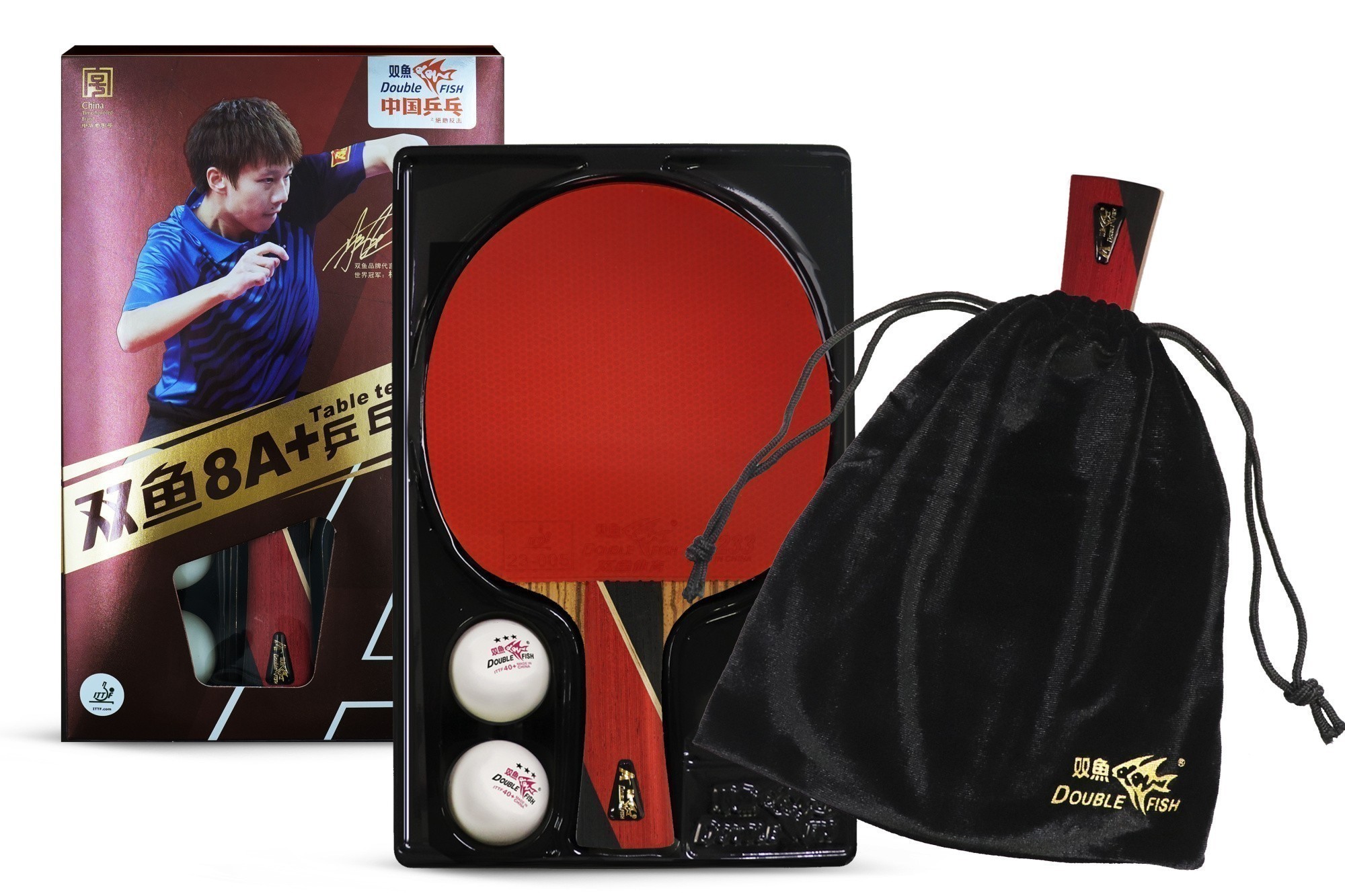 Ракетка с чехлом для н/т Double Fish (8A+ серия)