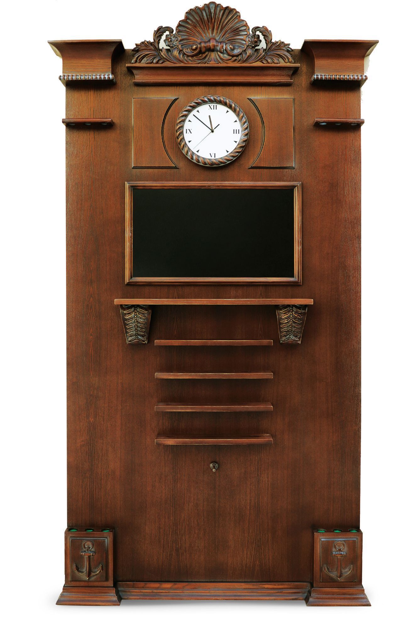 Киевница "Морская " К-21 с часами ясень мдф