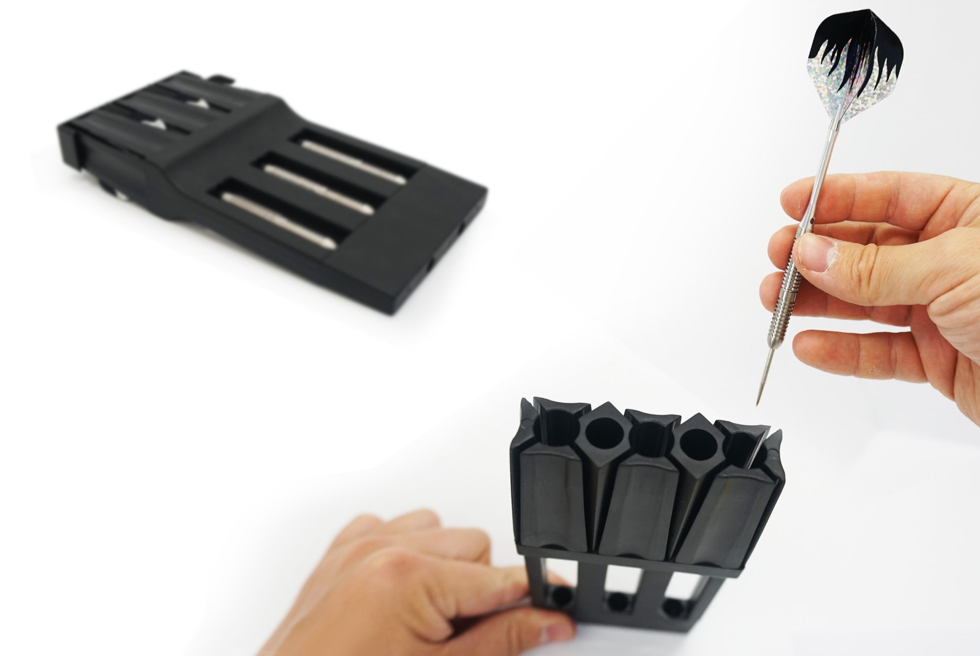 Кейс пластиковый для хранения собранных дротиков