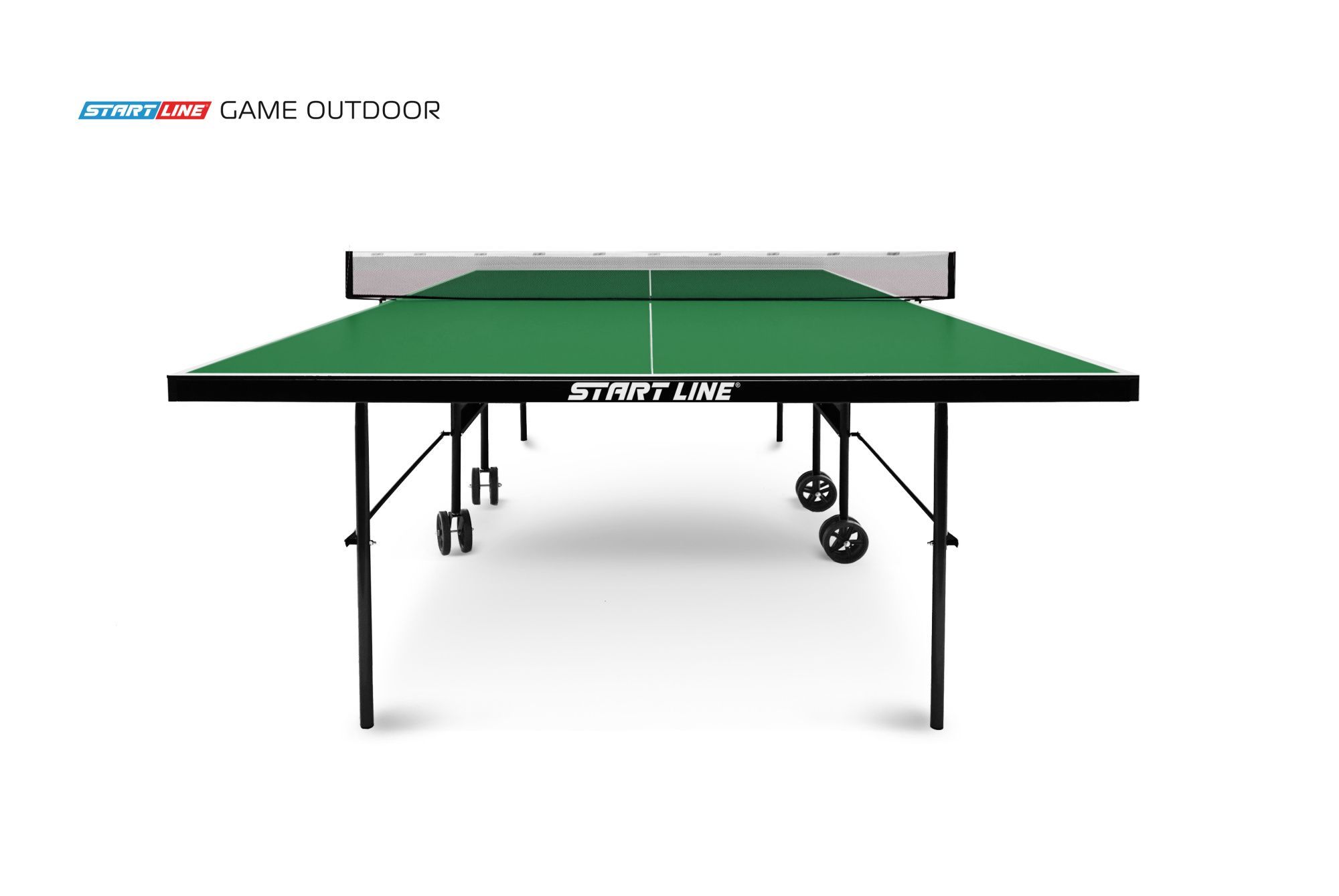 Стол теннисный Game Всепогодный с сеткой Зелёный