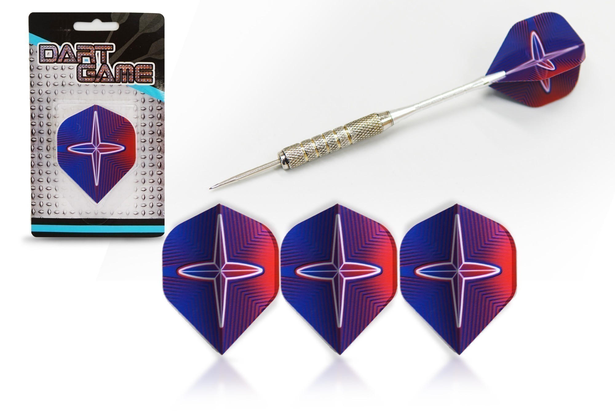 Набор оперений STAR BLUE RED 3 шт