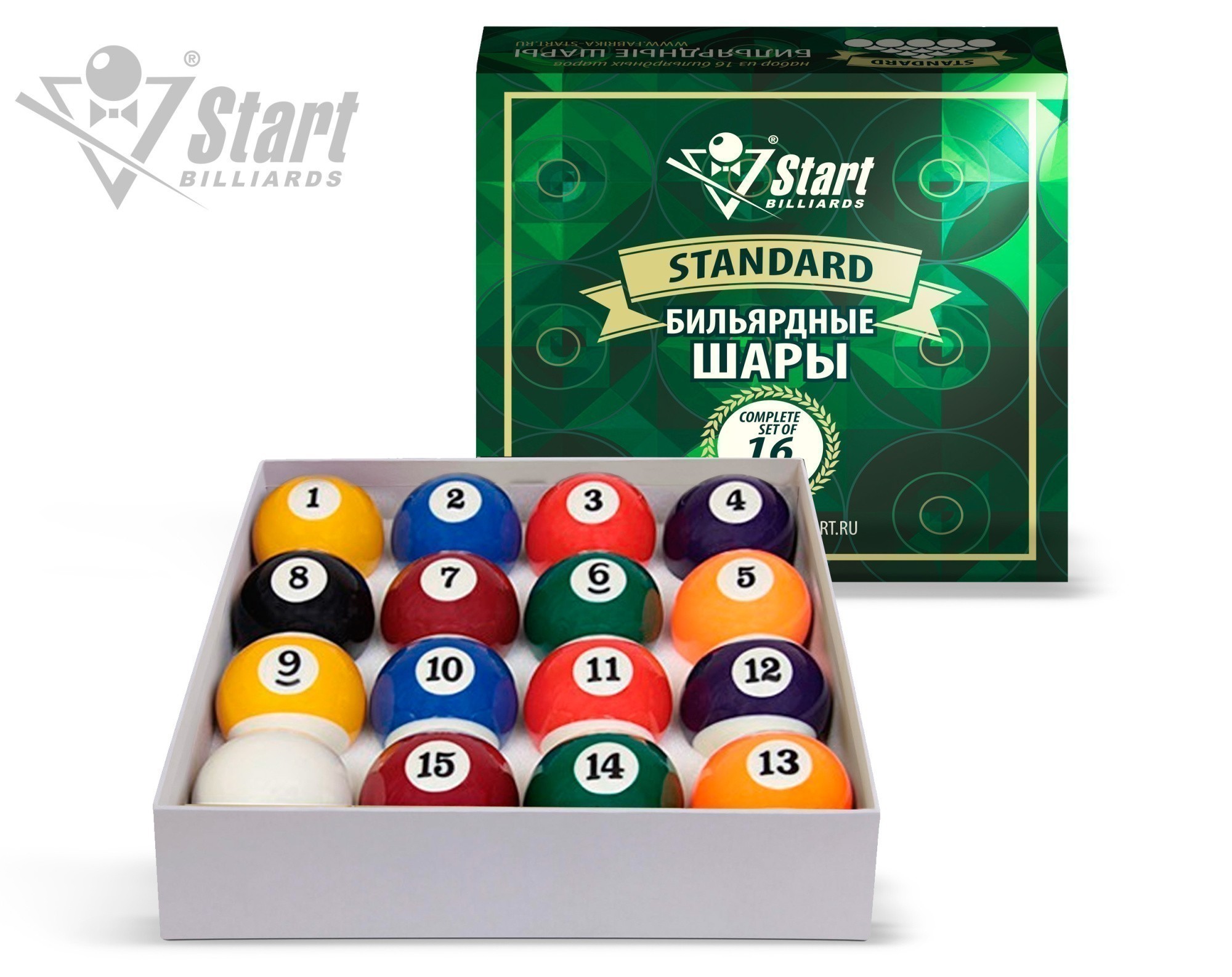 Шары Start Billiards ПУЛ 57мм 797405