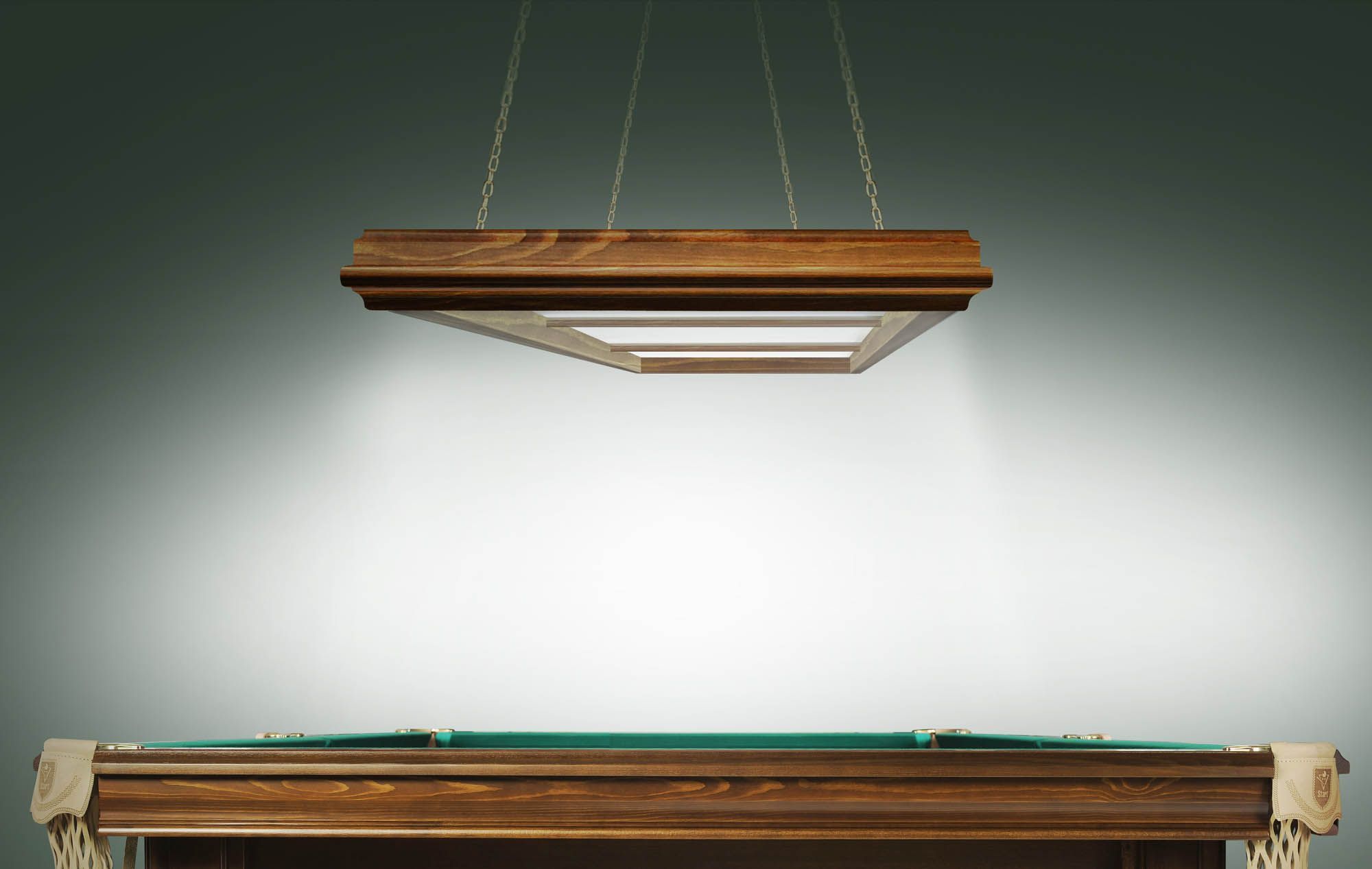 Лампа "Evolution" 3 секции ясень (ширина 600)