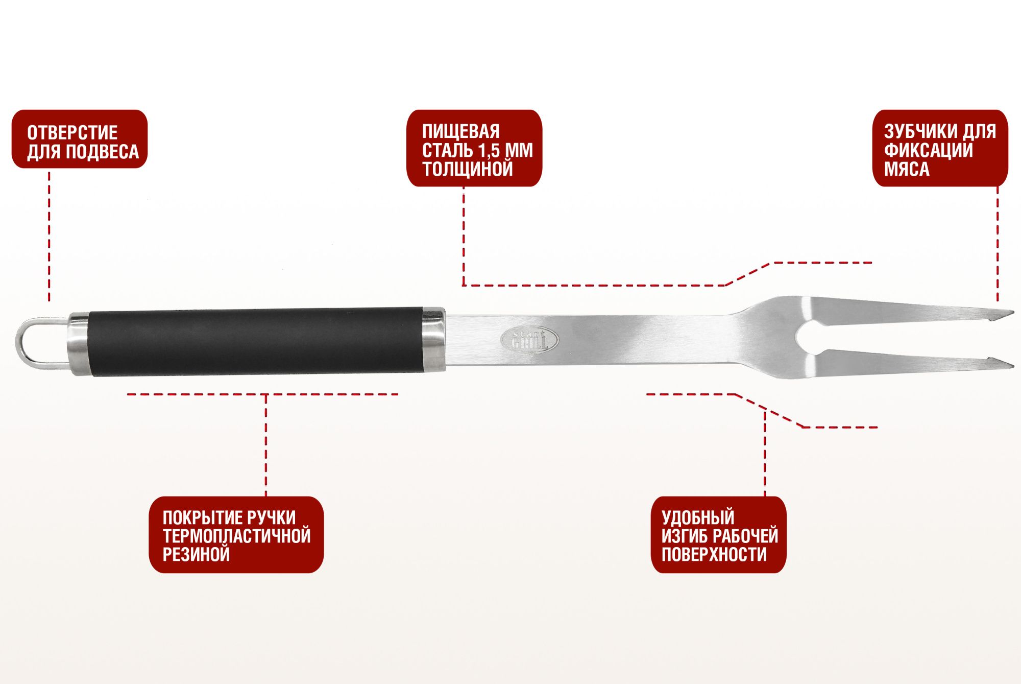 Вилка для гриля