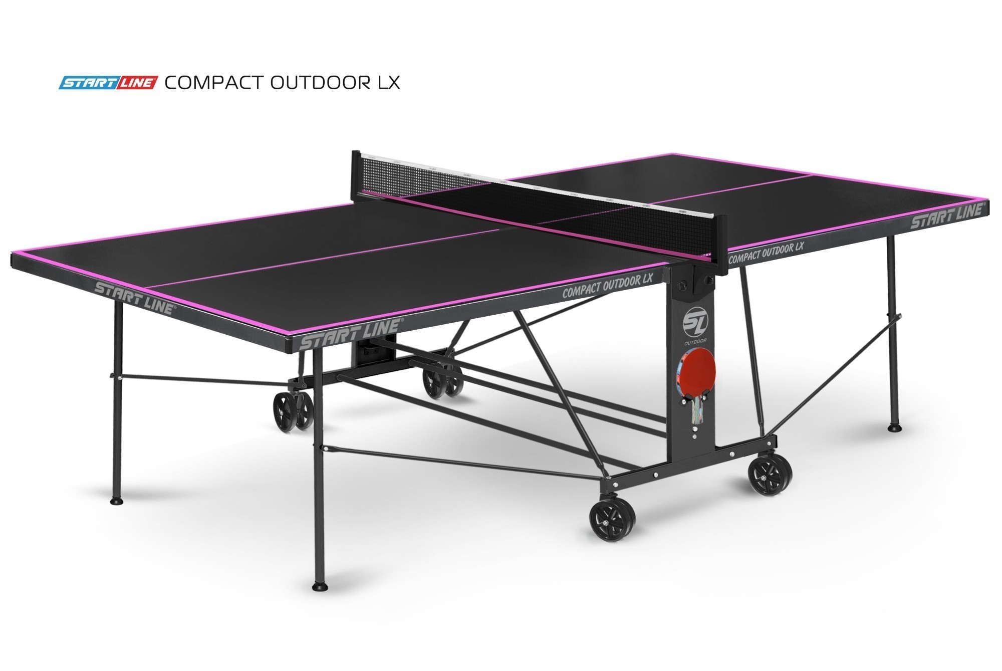 Стол теннисный Compact-2 LX  Всепогодный 6 black