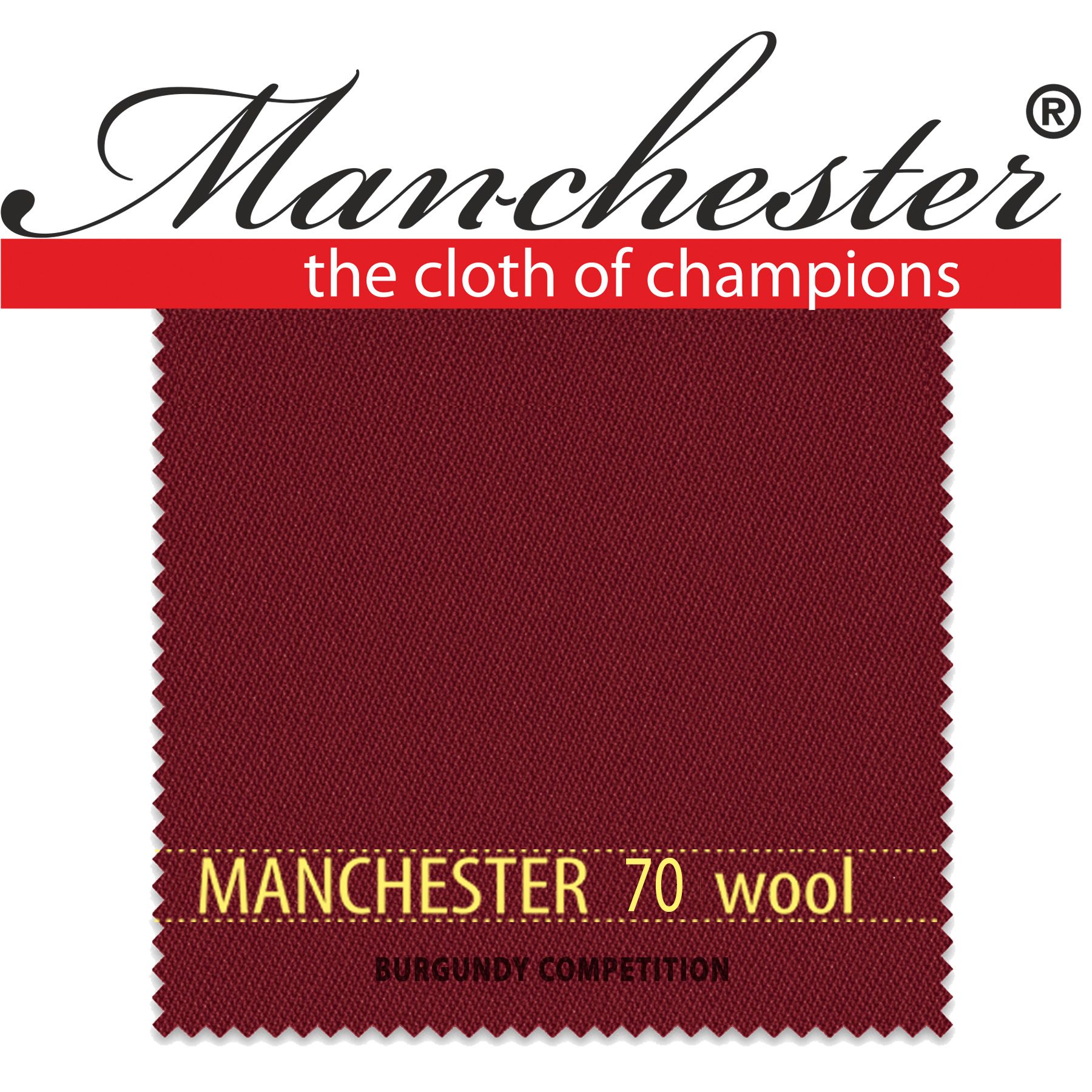 Сукно "Manchester 70 Burgundy competition" ш2.0м