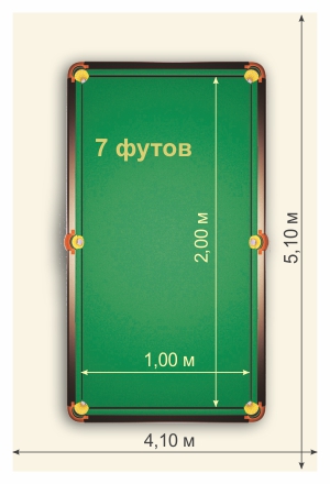 Бильярд стол 7 футов