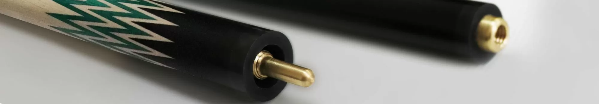 Кий Изумруд, черный граб/белый граб/дуб, 7-запилов, 2PC 3