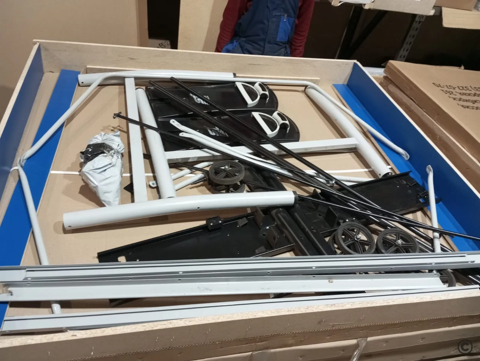 Стол теннисный Top Expert Light Синий УЦЕНКА №94