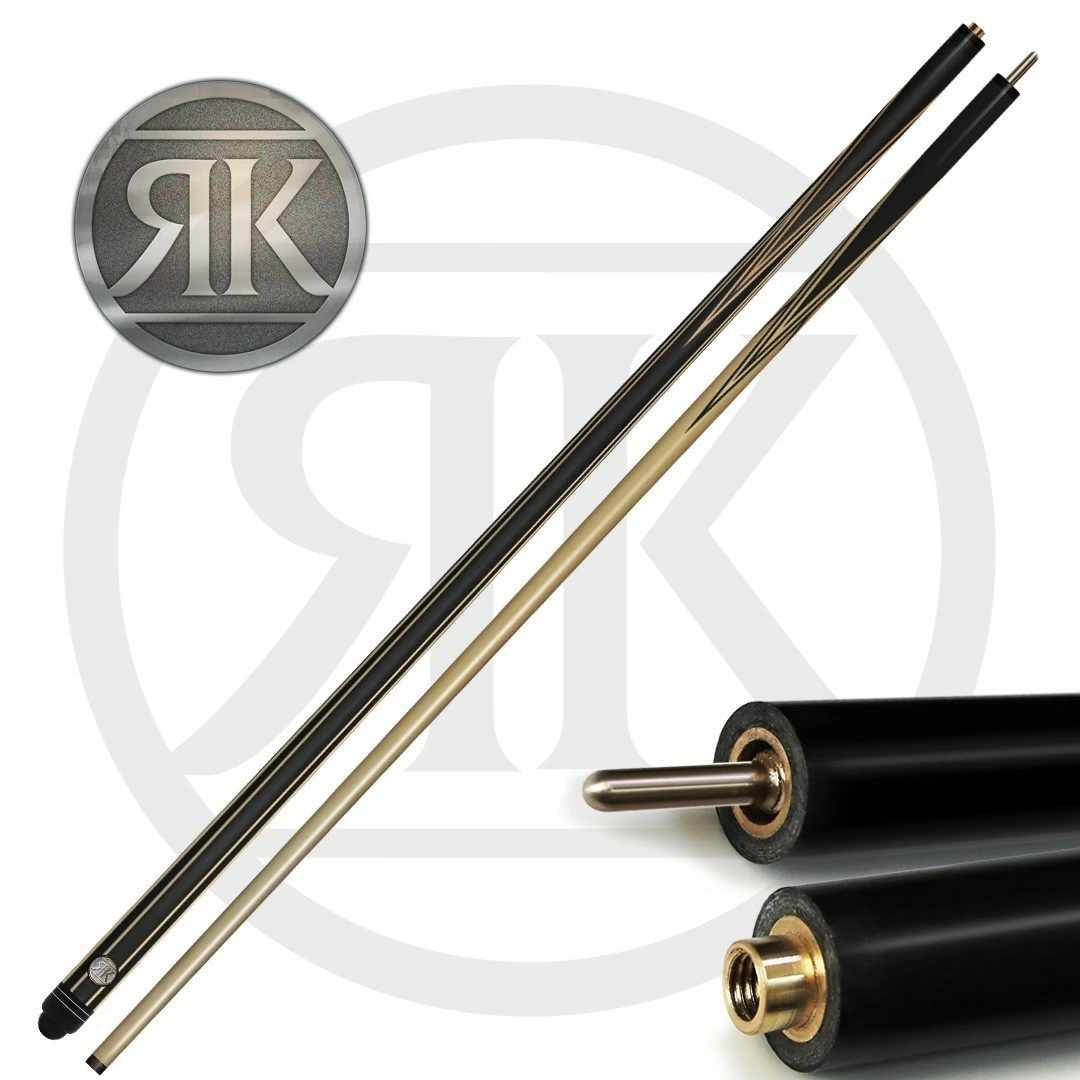 Кий Топаз, черный граб/граб, 14-запилов, 2PC(ЯК)